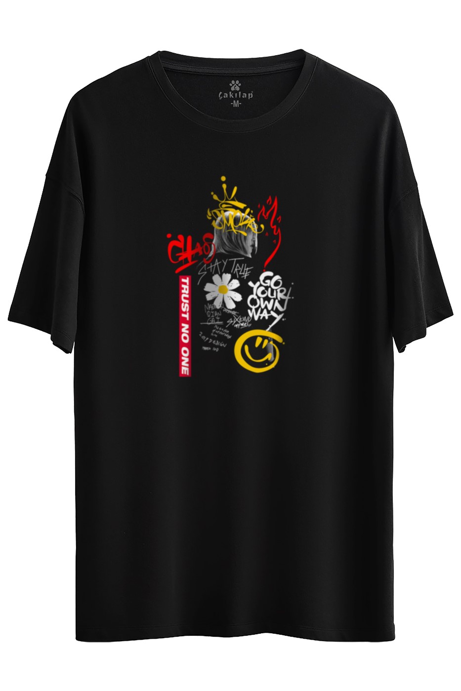 Custom Baskılı Oversize Tişört