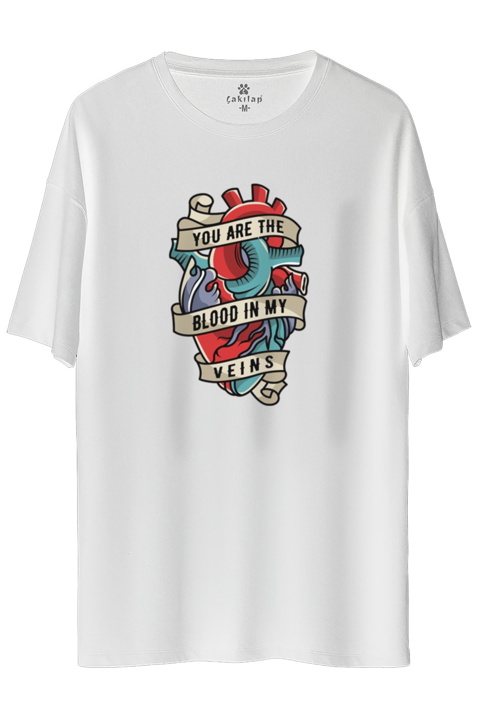 You Are The Blooin Baskılı Oversize Tişört