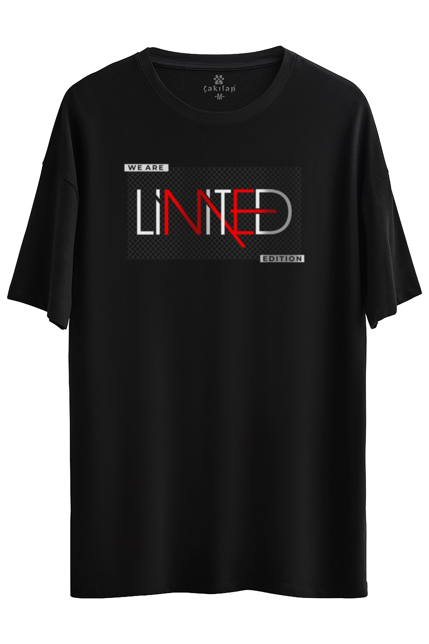 Los Angeles Beac Baskılı Oversize Tişört