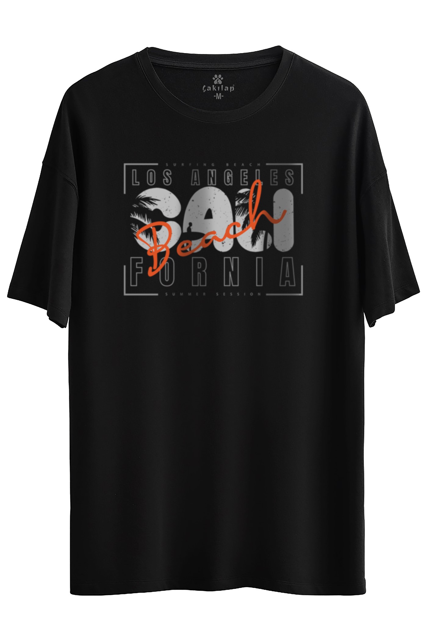 Los Angeles Baskılı Oversize Tişört