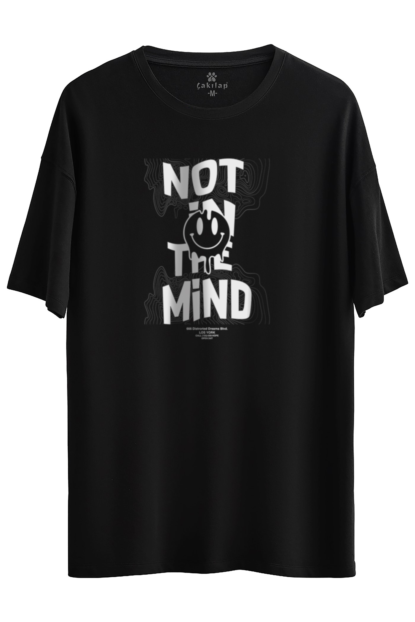 Girl Power Baskılı Oversize Tişört