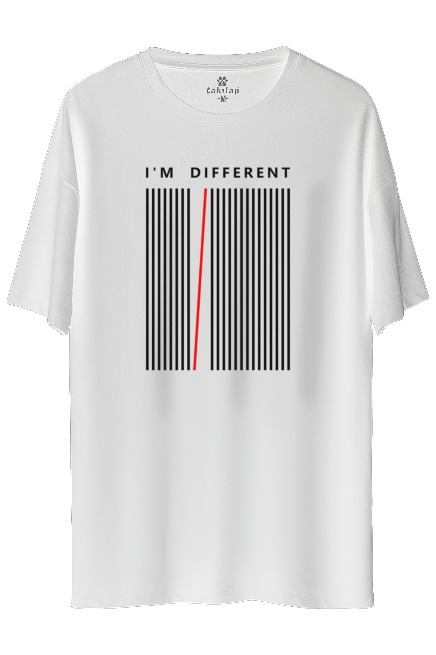 I'm Different  Baskılı Oversize Tişört
