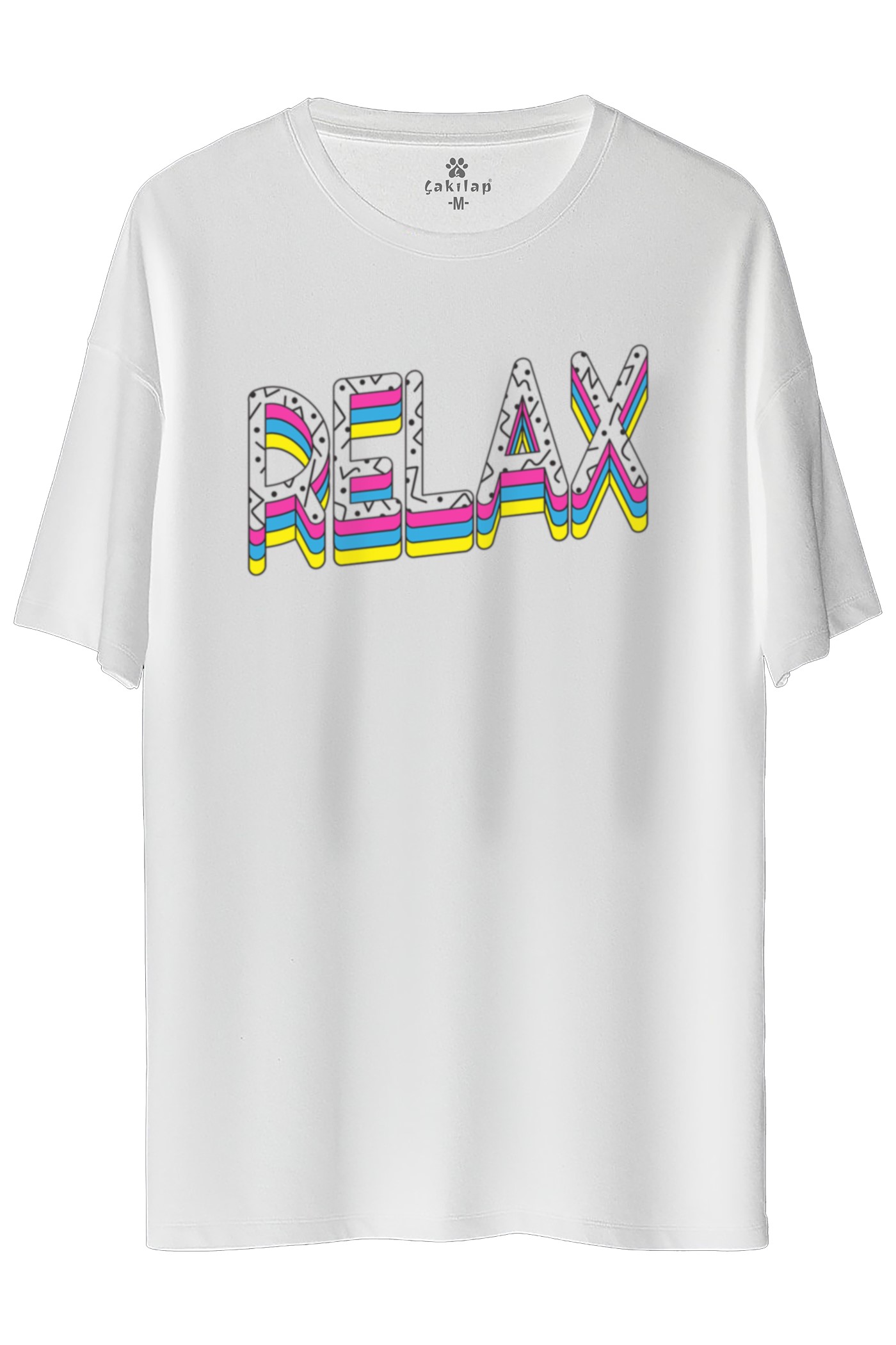 Relax  Baskılı Oversize Tişört
