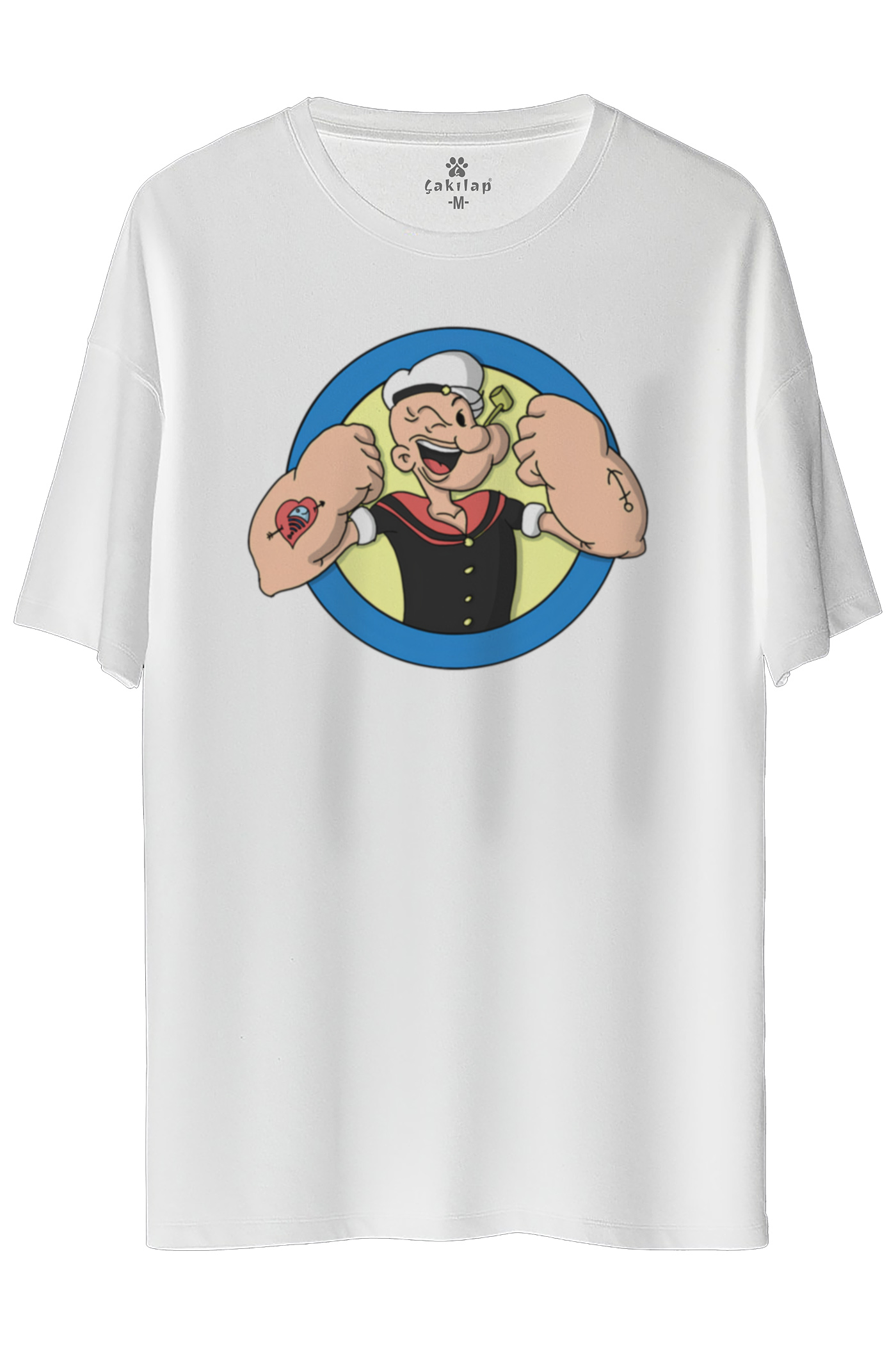 Temel Reis Baskılı Oversize Tişört