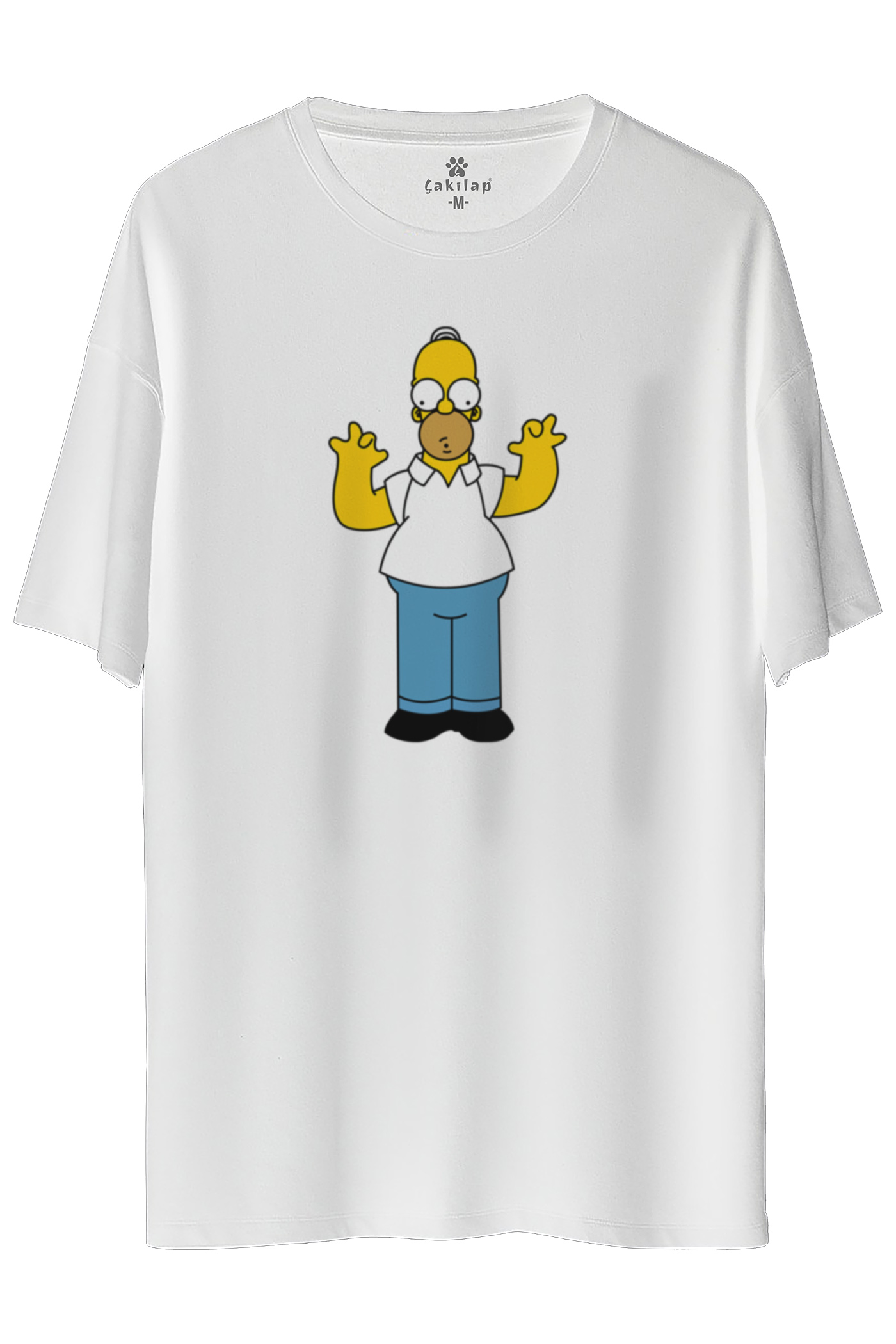 Simpsons Baskılı Oversize Tişört
