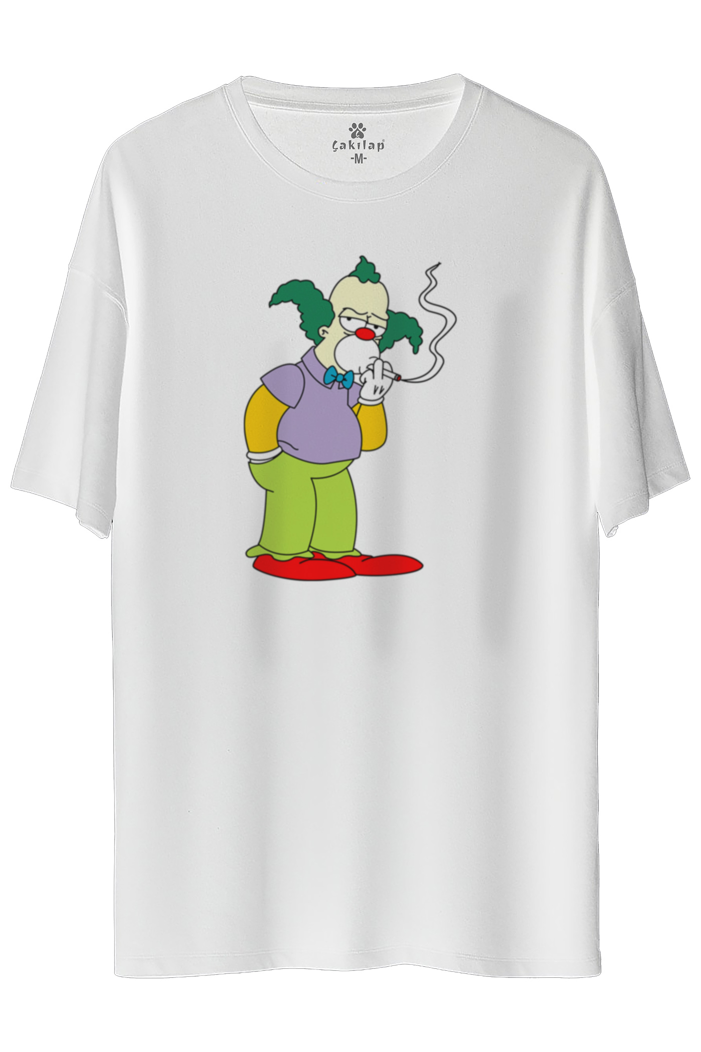 Simpsons Baskılı Oversize Tişört