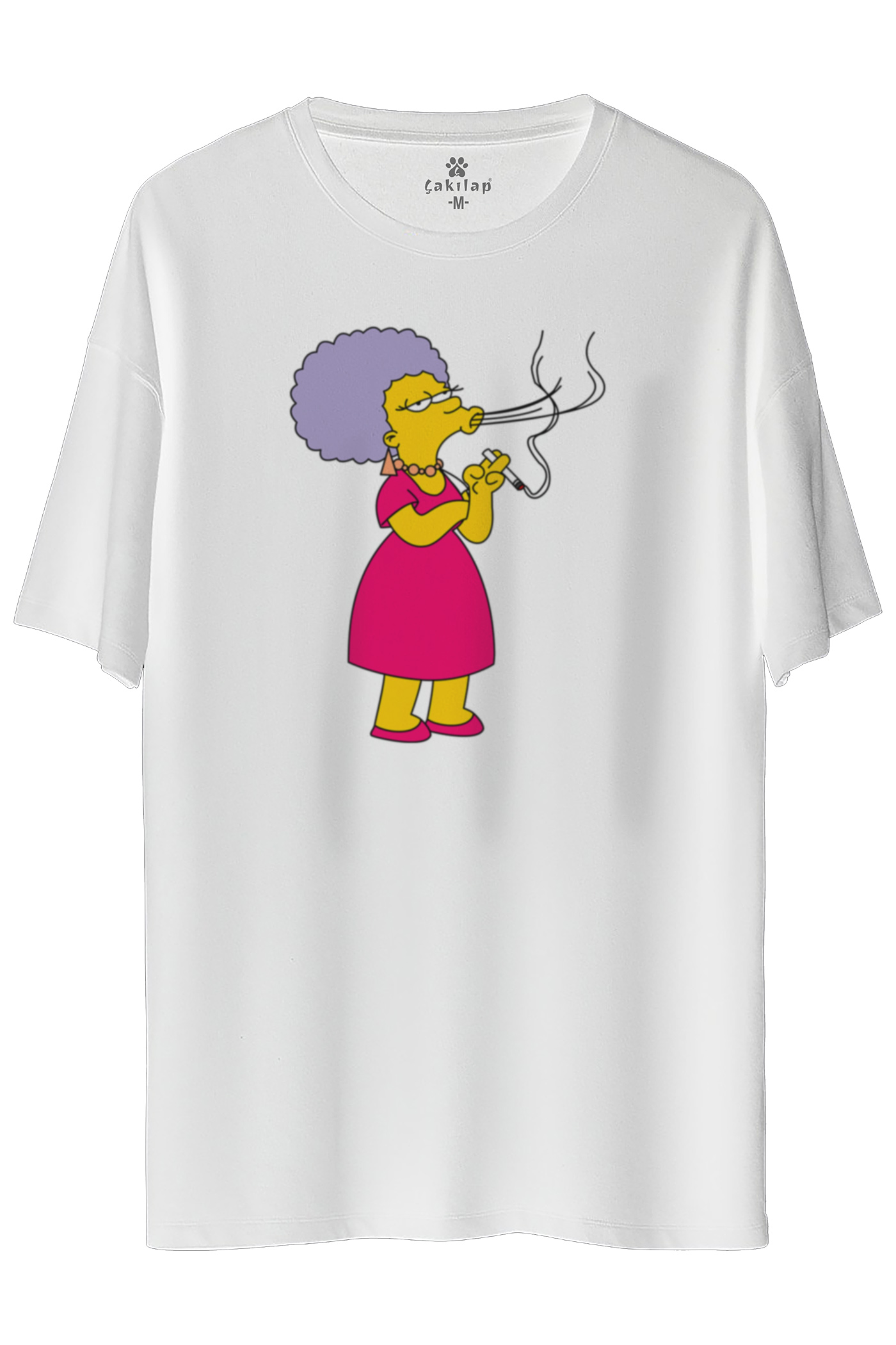 Simpsons Baskılı Oversize Tişört