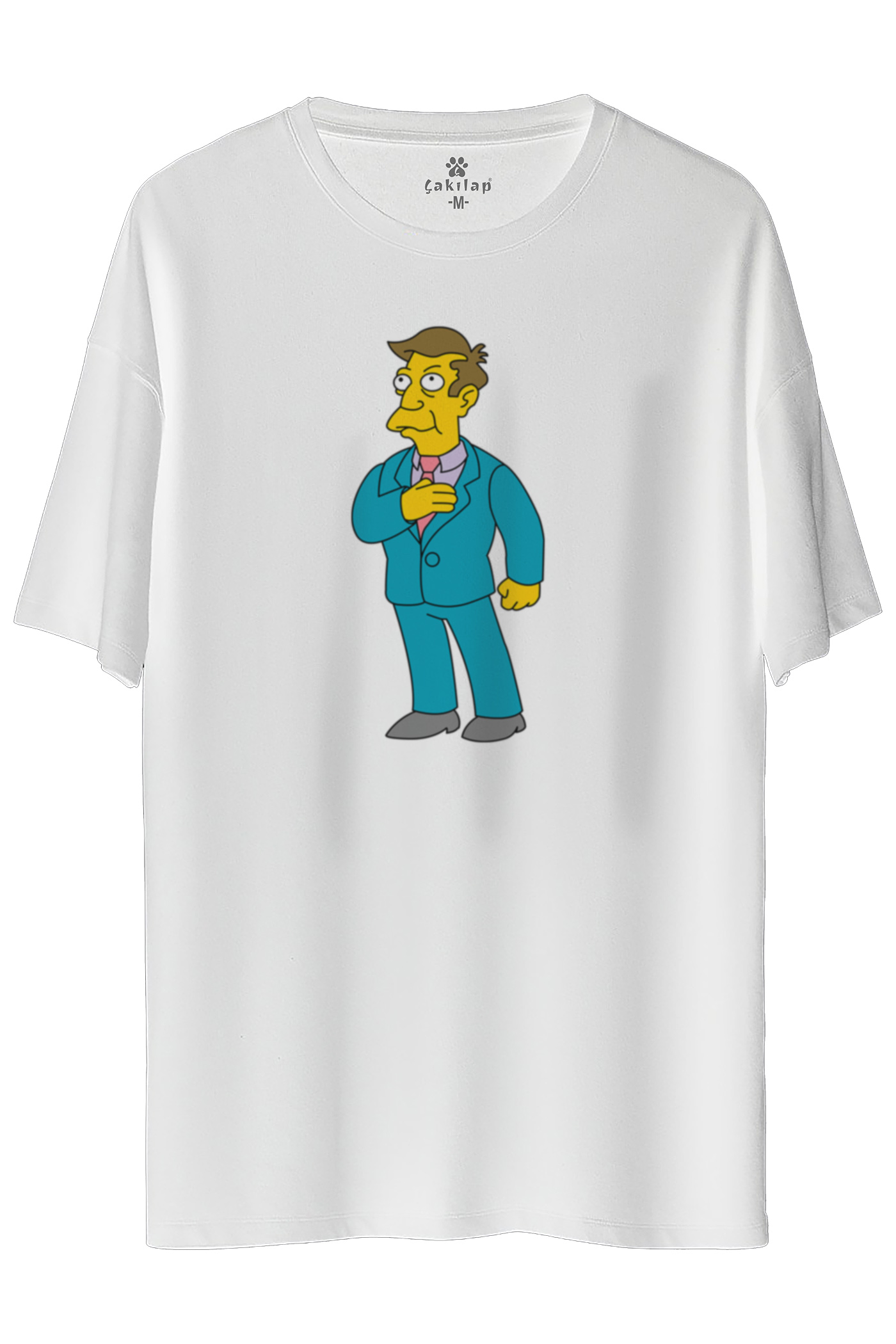 Simpsons Baskılı Oversize Tişört