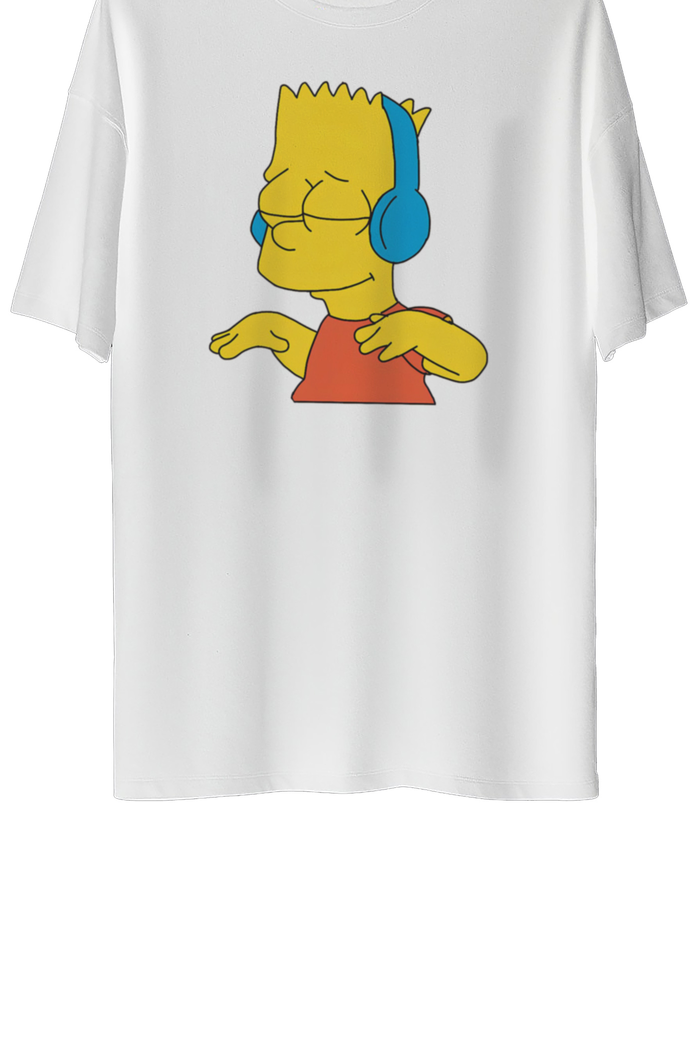 Simpsons Baskılı Oversize Tişört