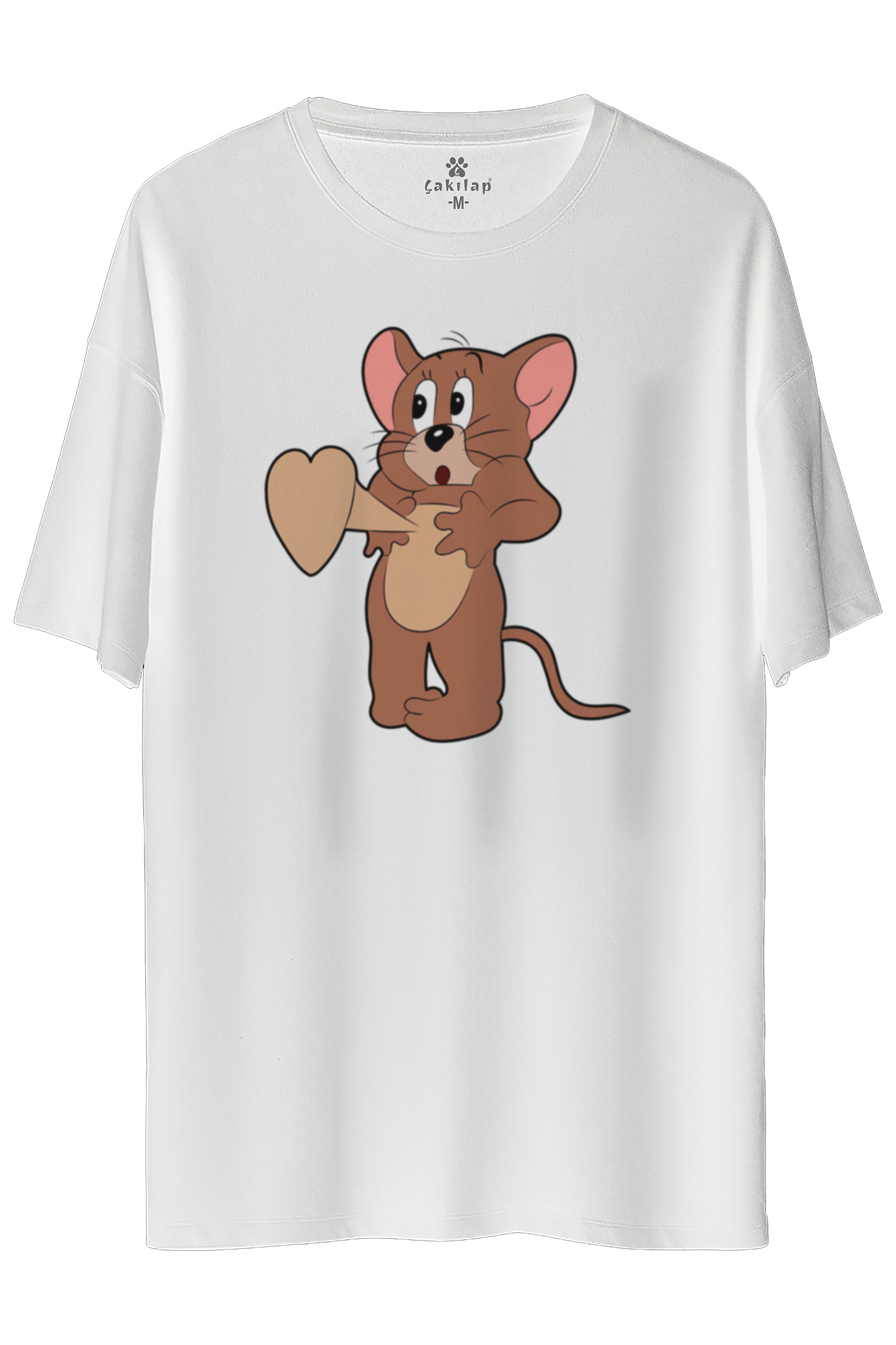 Jerry Baskılı Oversize Tişört