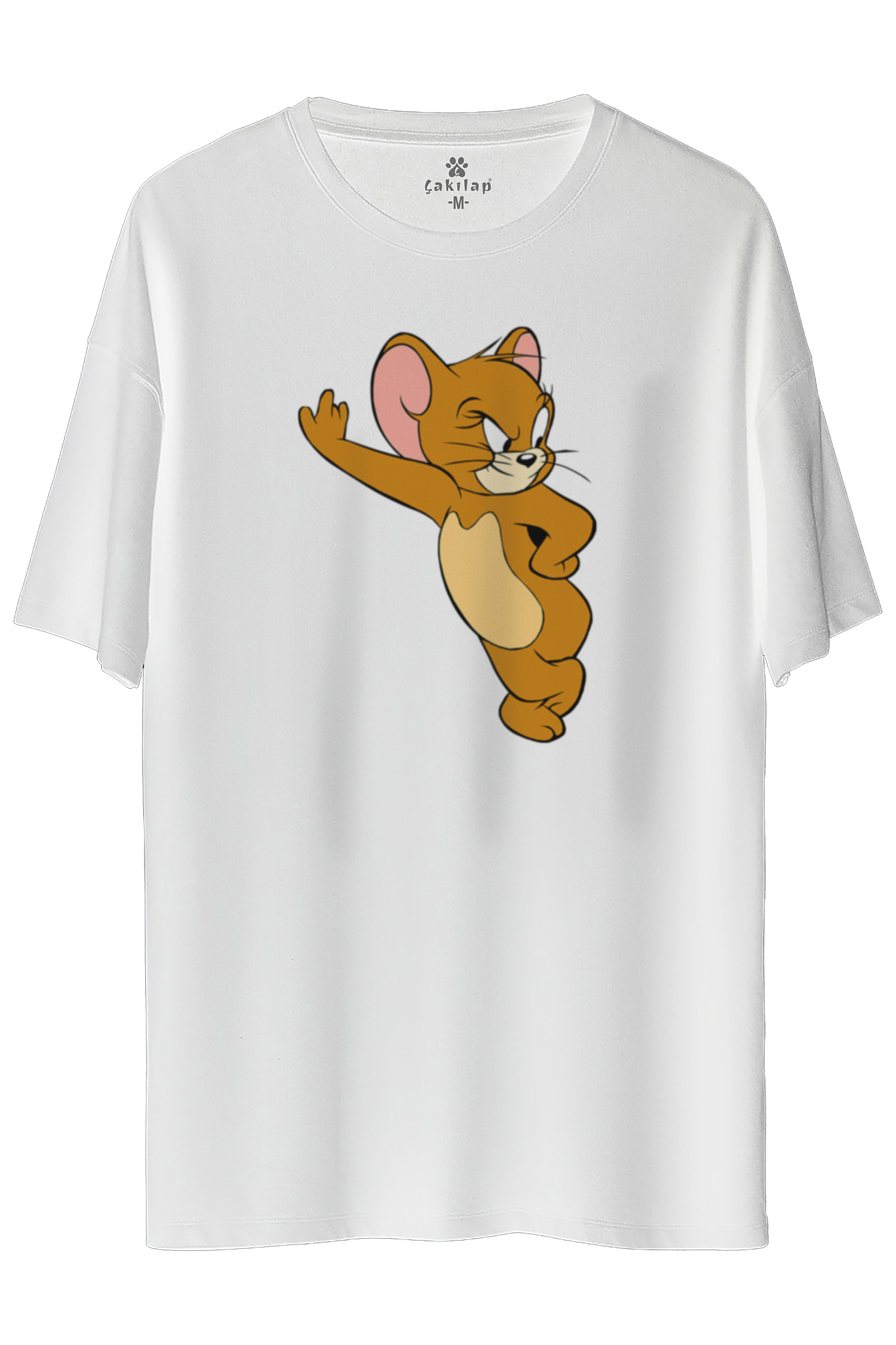Jerry Baskılı Oversize Tişört