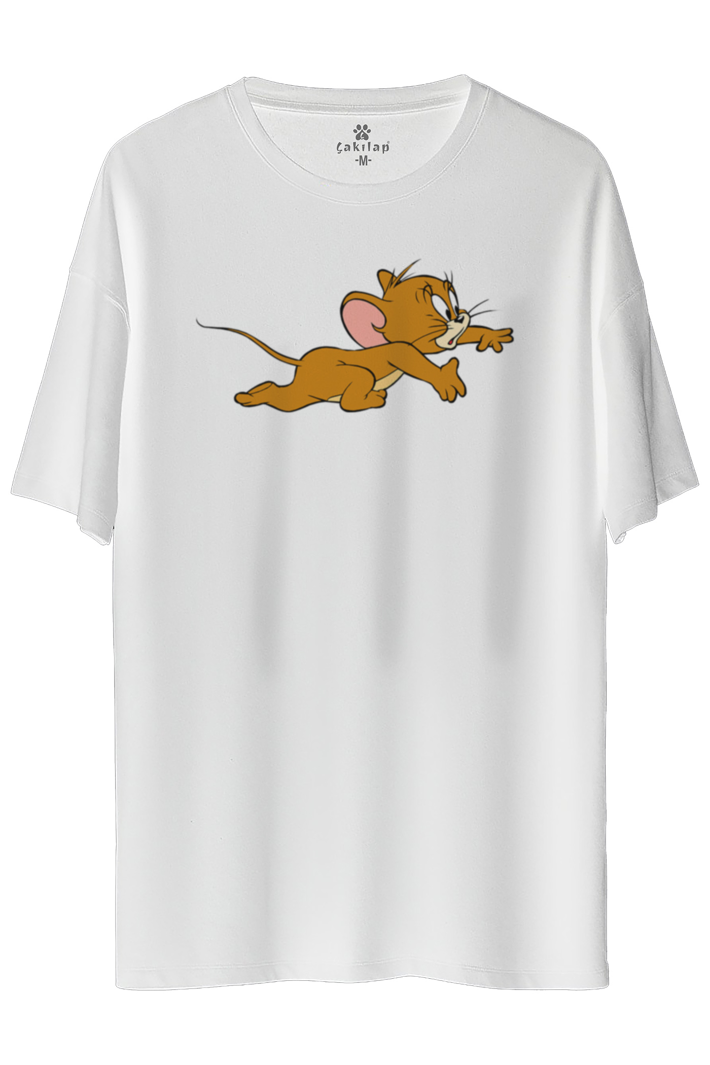 Jerry Baskılı Oversize Tişört