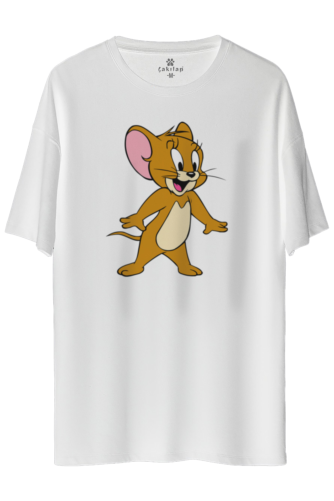 Jerry Baskılı Oversize Tişört