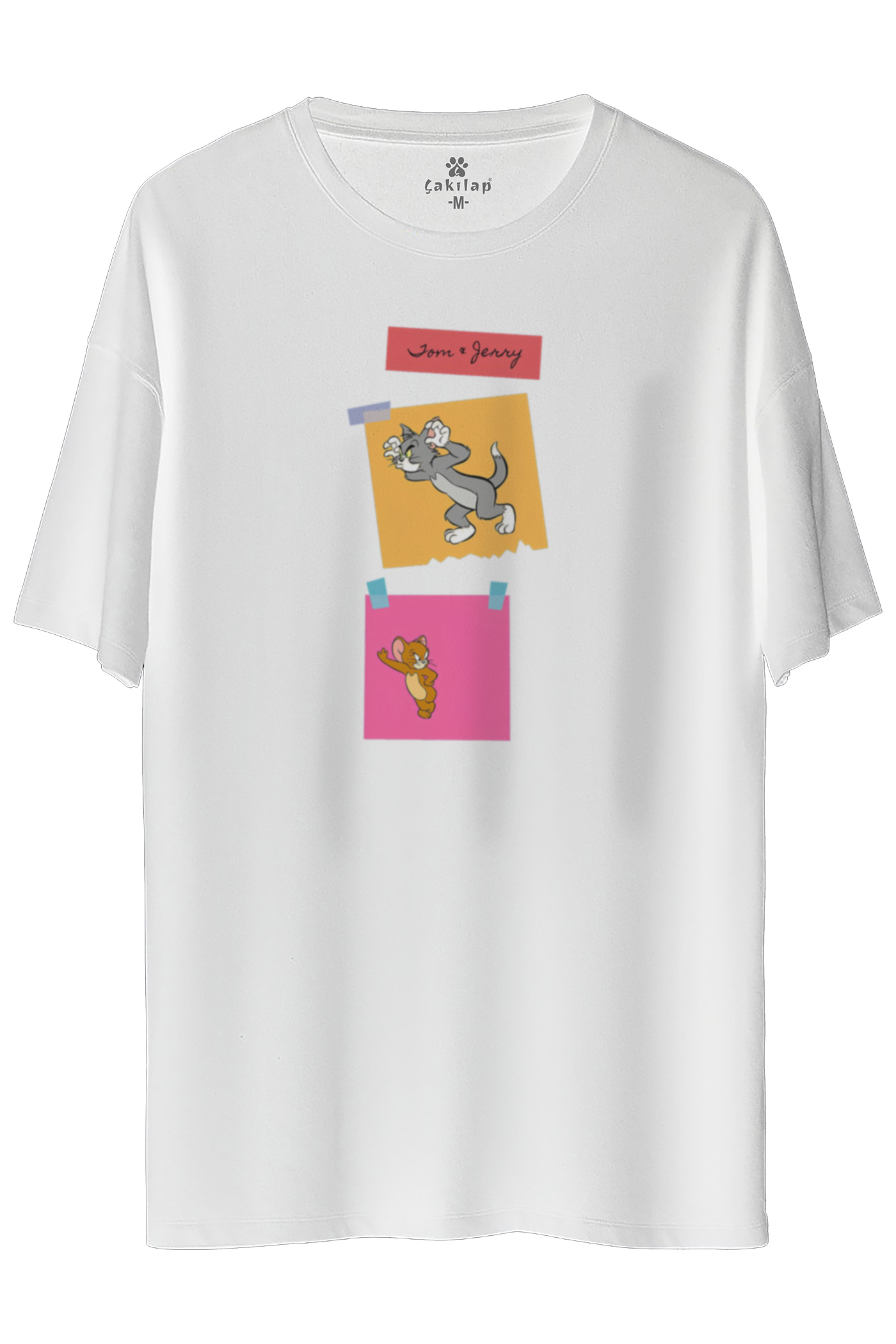 Tom&Jerry Baskılı Oversize Tişört
