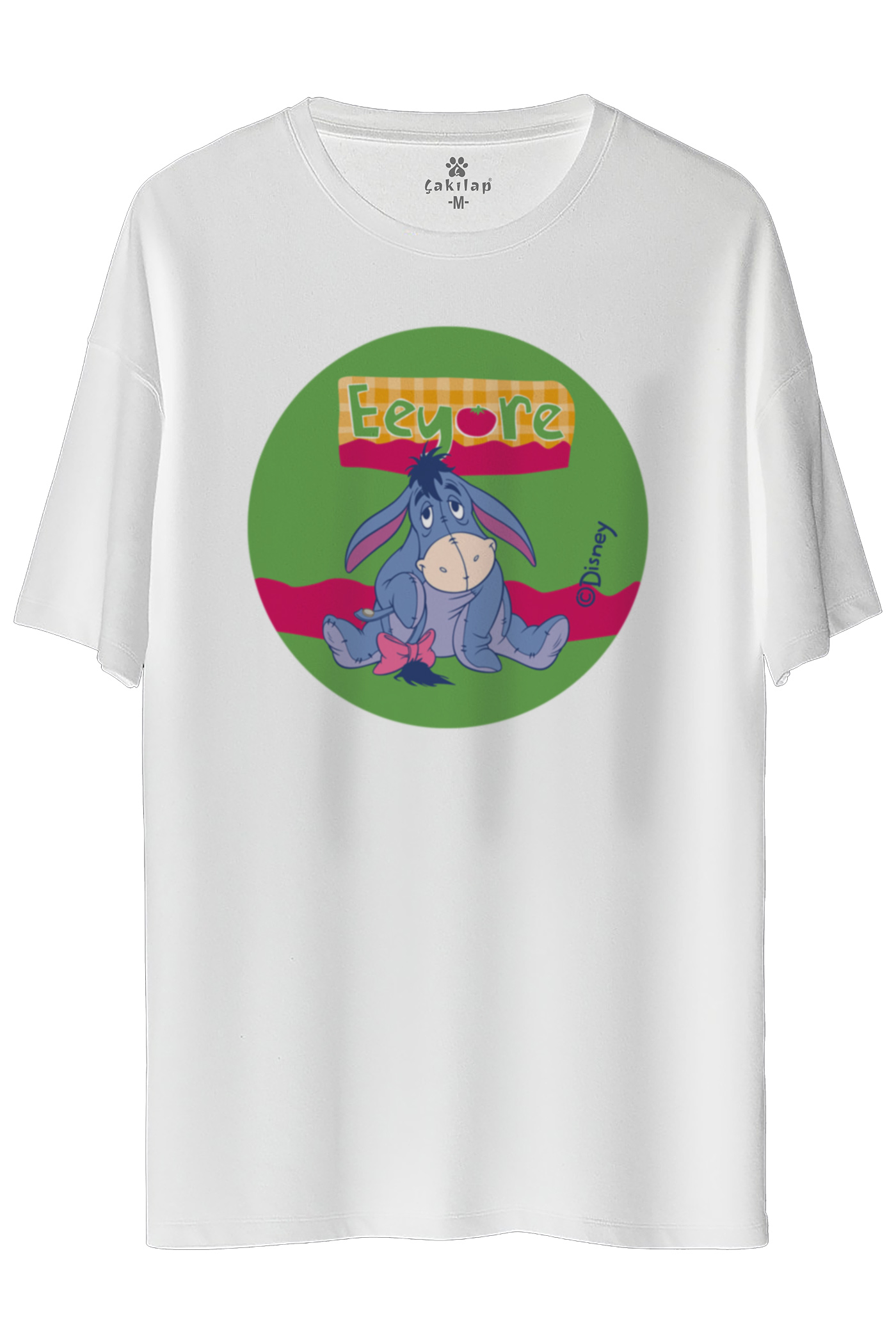 Eeyore Baskılı Oversize Tişört
