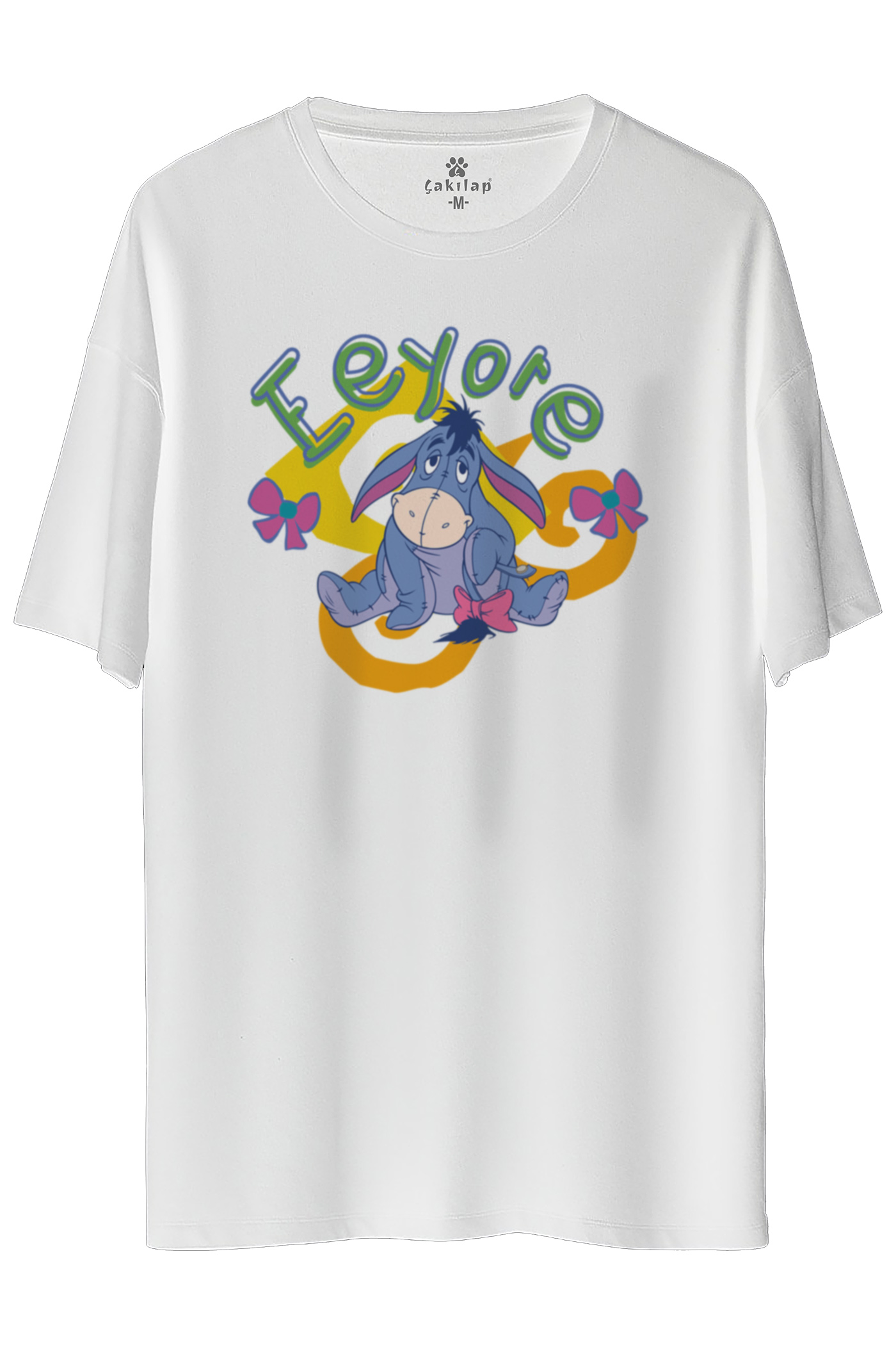 Eeyore Baskılı Oversize Tişört