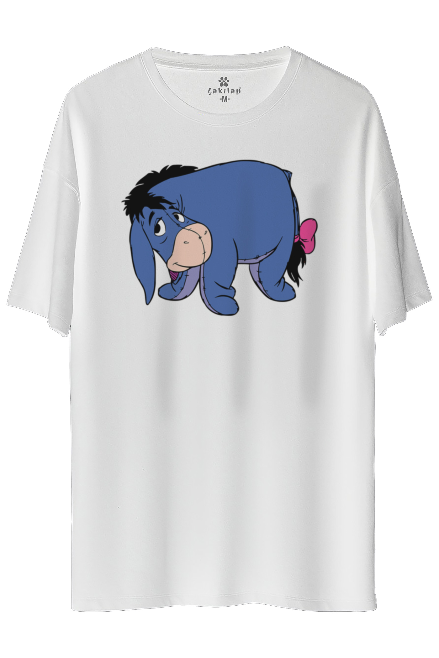 Eeyore Baskılı Oversize Tişört
