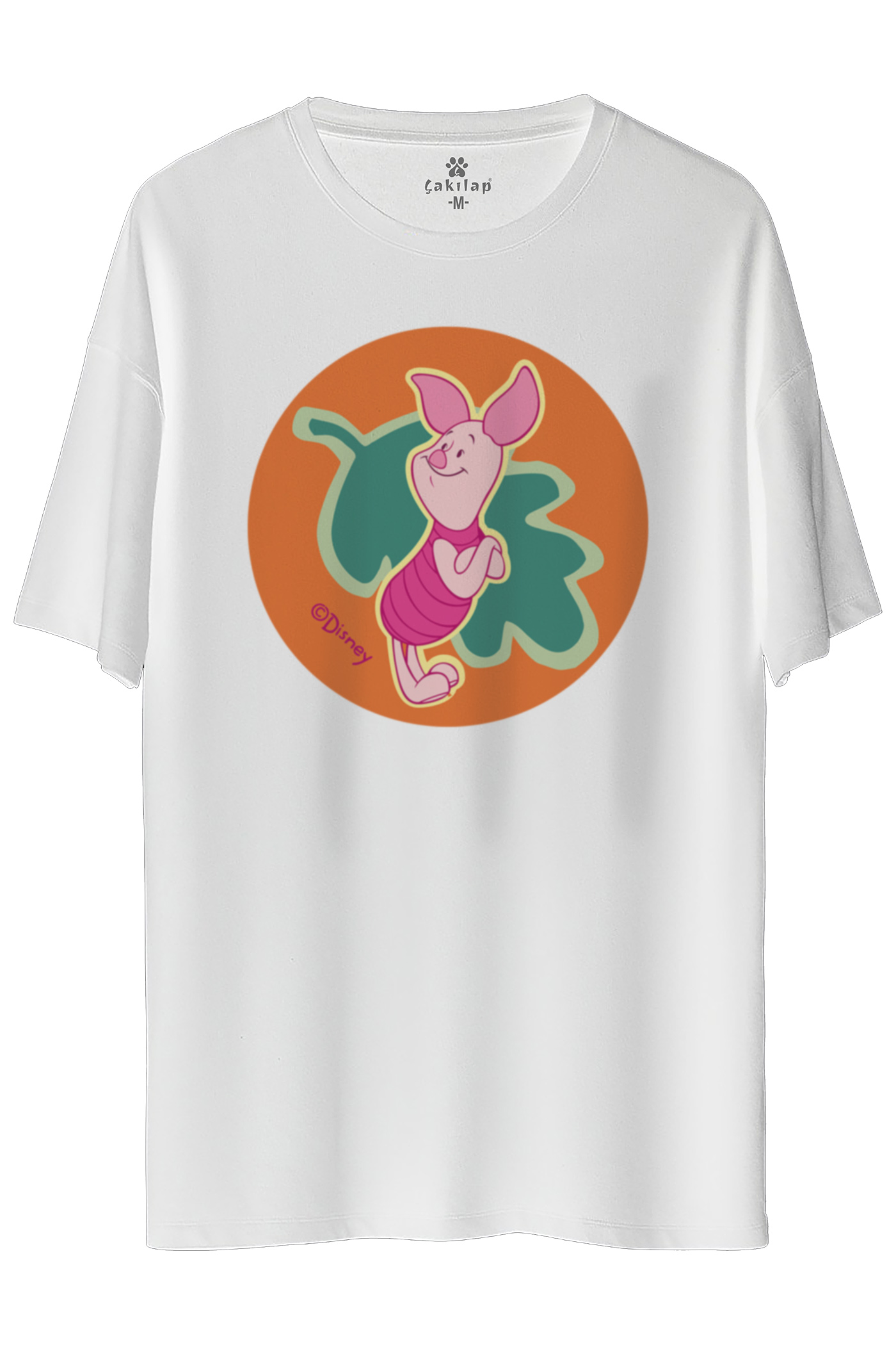 Piglet Baskılı Oversize Tişört