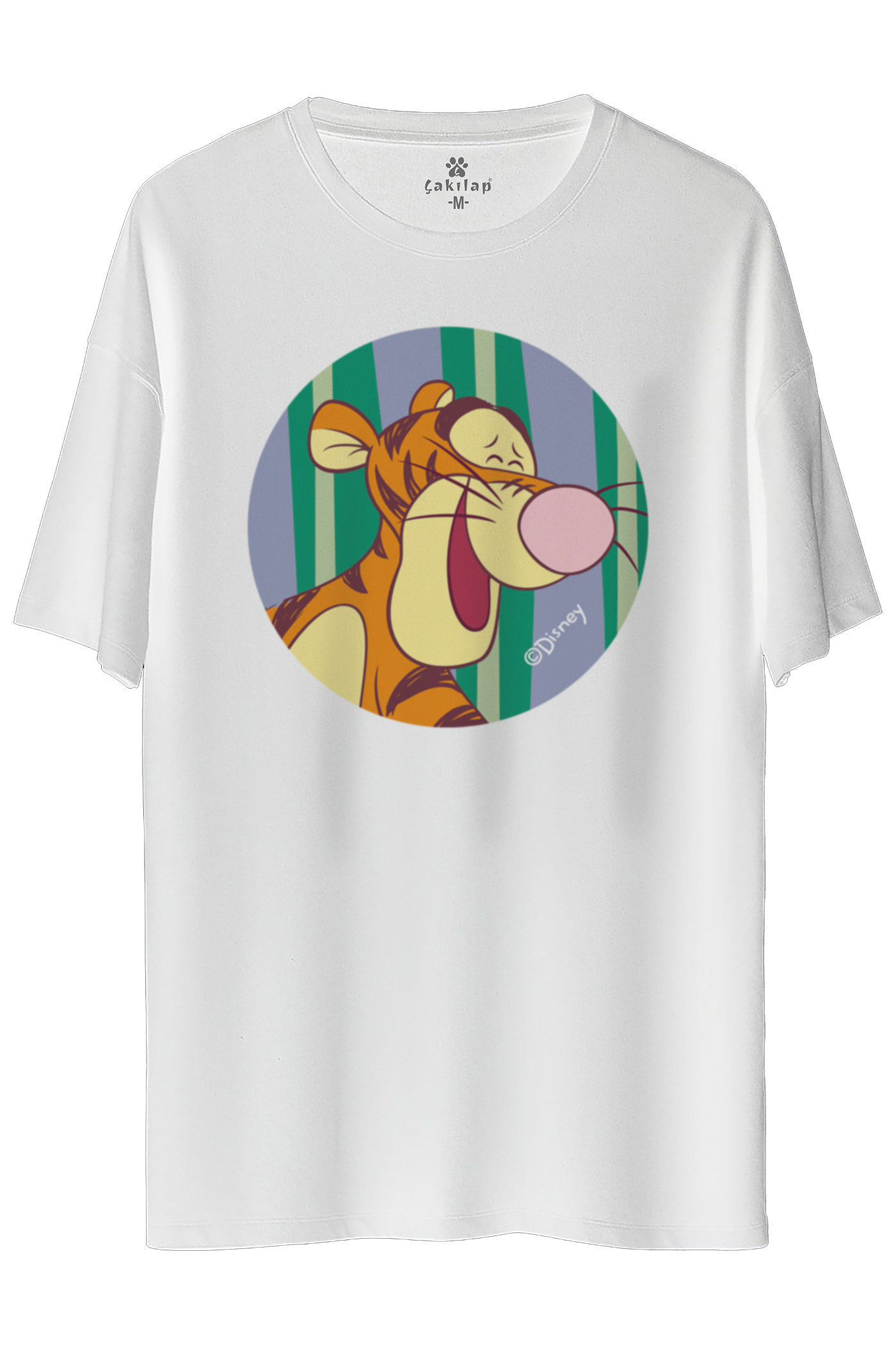 Tigger Baskılı Oversize Tişört