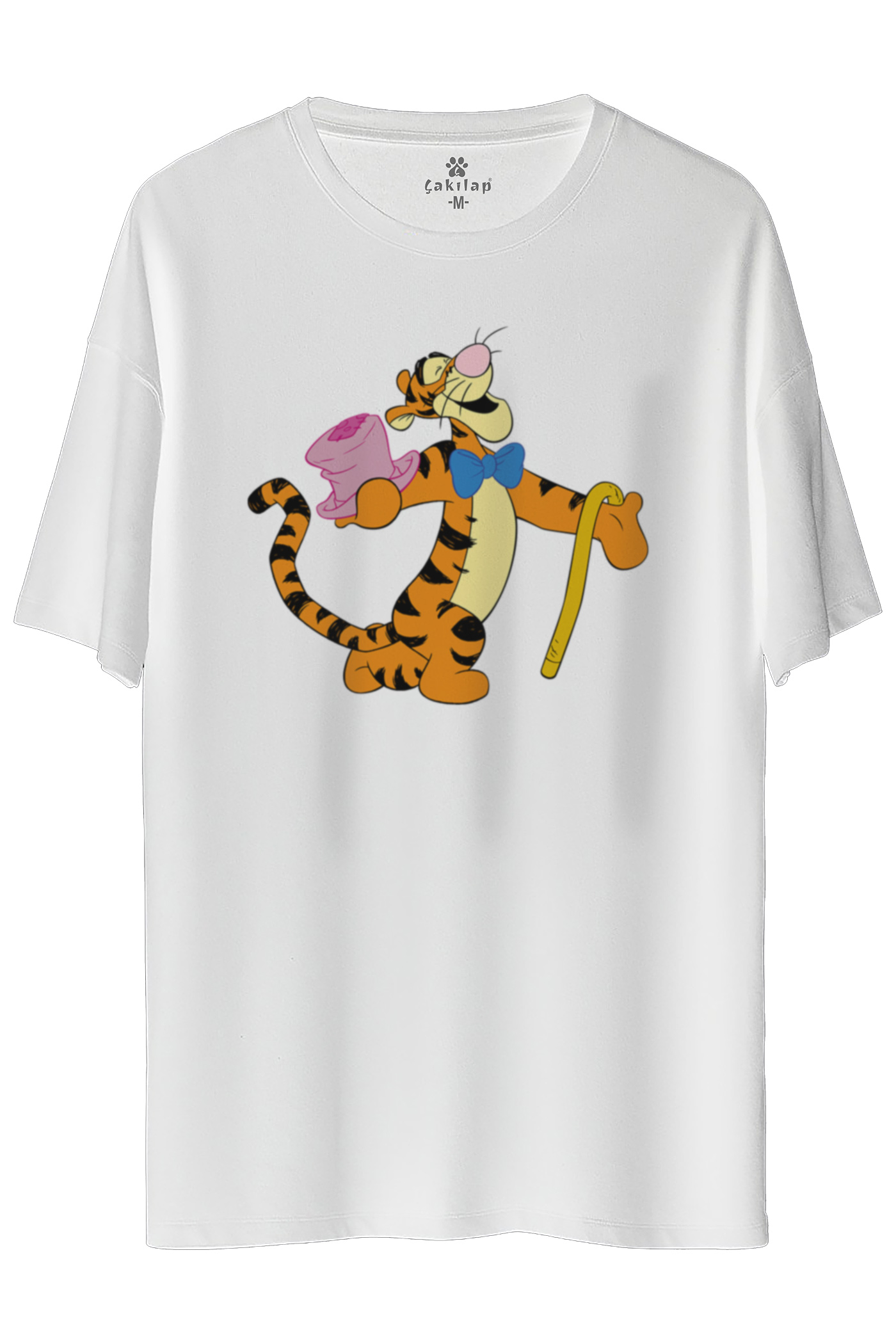 Tigger Baskılı Oversize Tişört