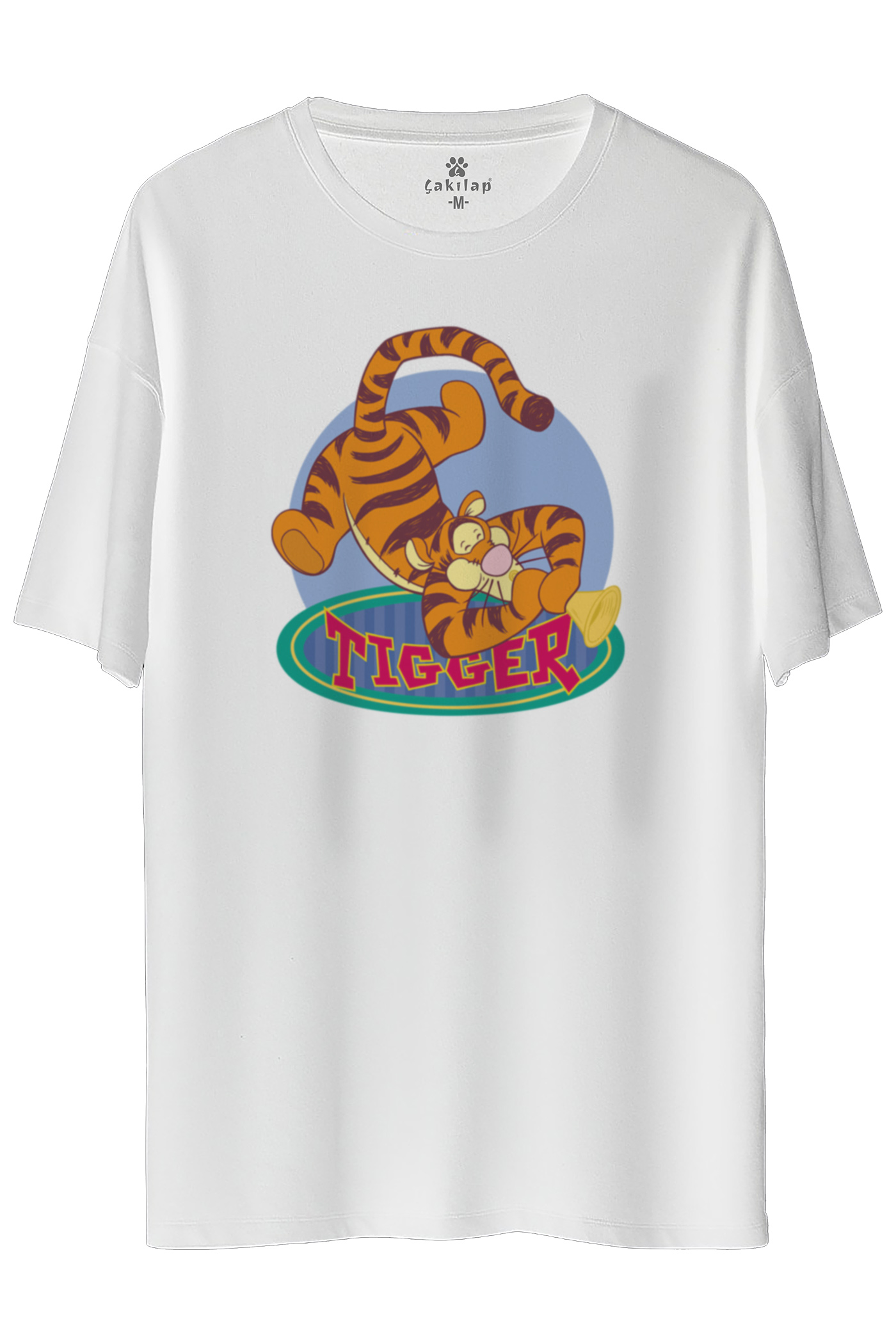 Tigger Baskılı Oversize Tişört