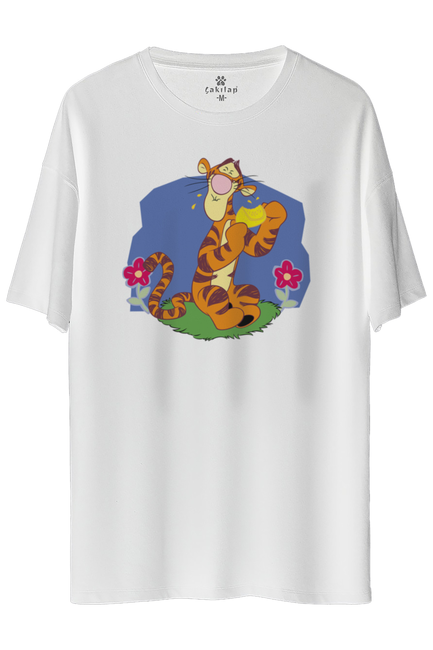 Tigger Baskılı Oversize Tişört