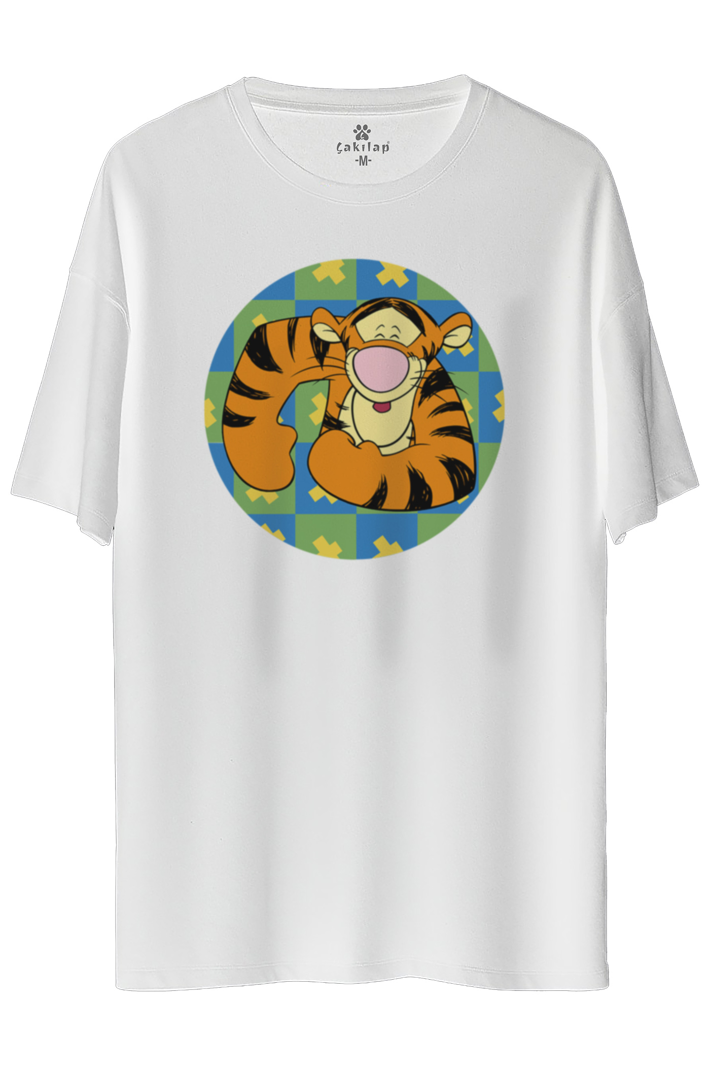 Tigger Baskılı Oversize Tişört