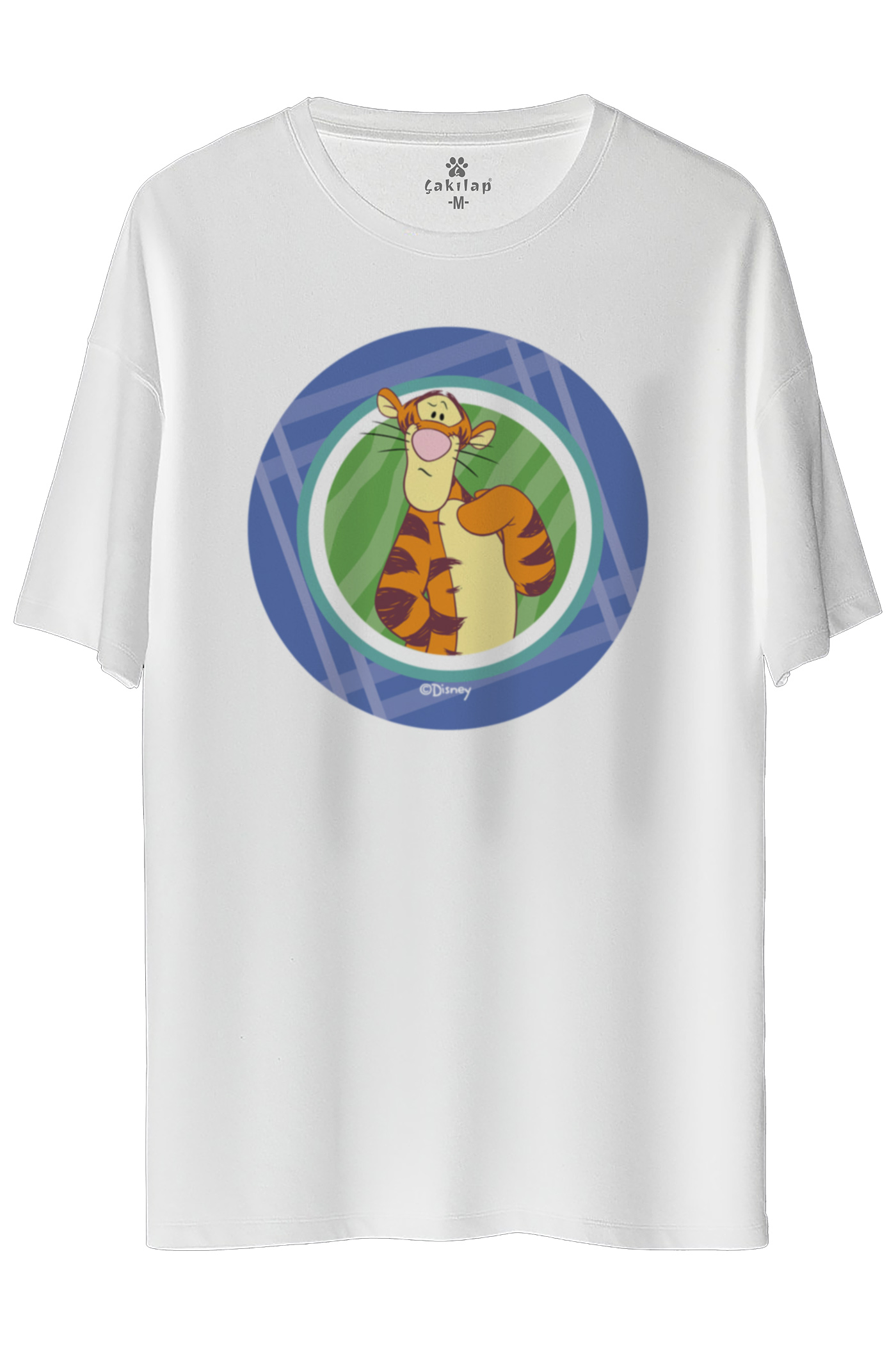 Tigger Baskılı Oversize Tişört
