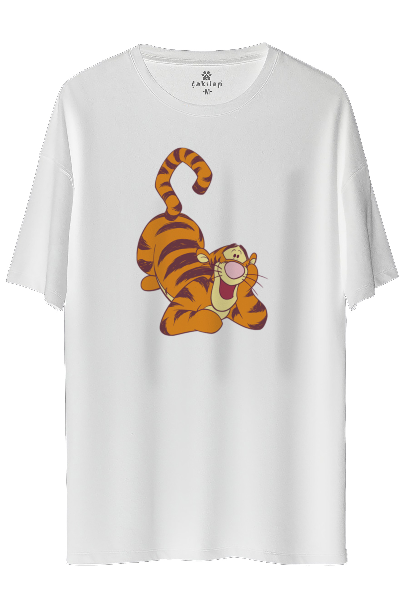 Tigger Baskılı Oversize Tişört