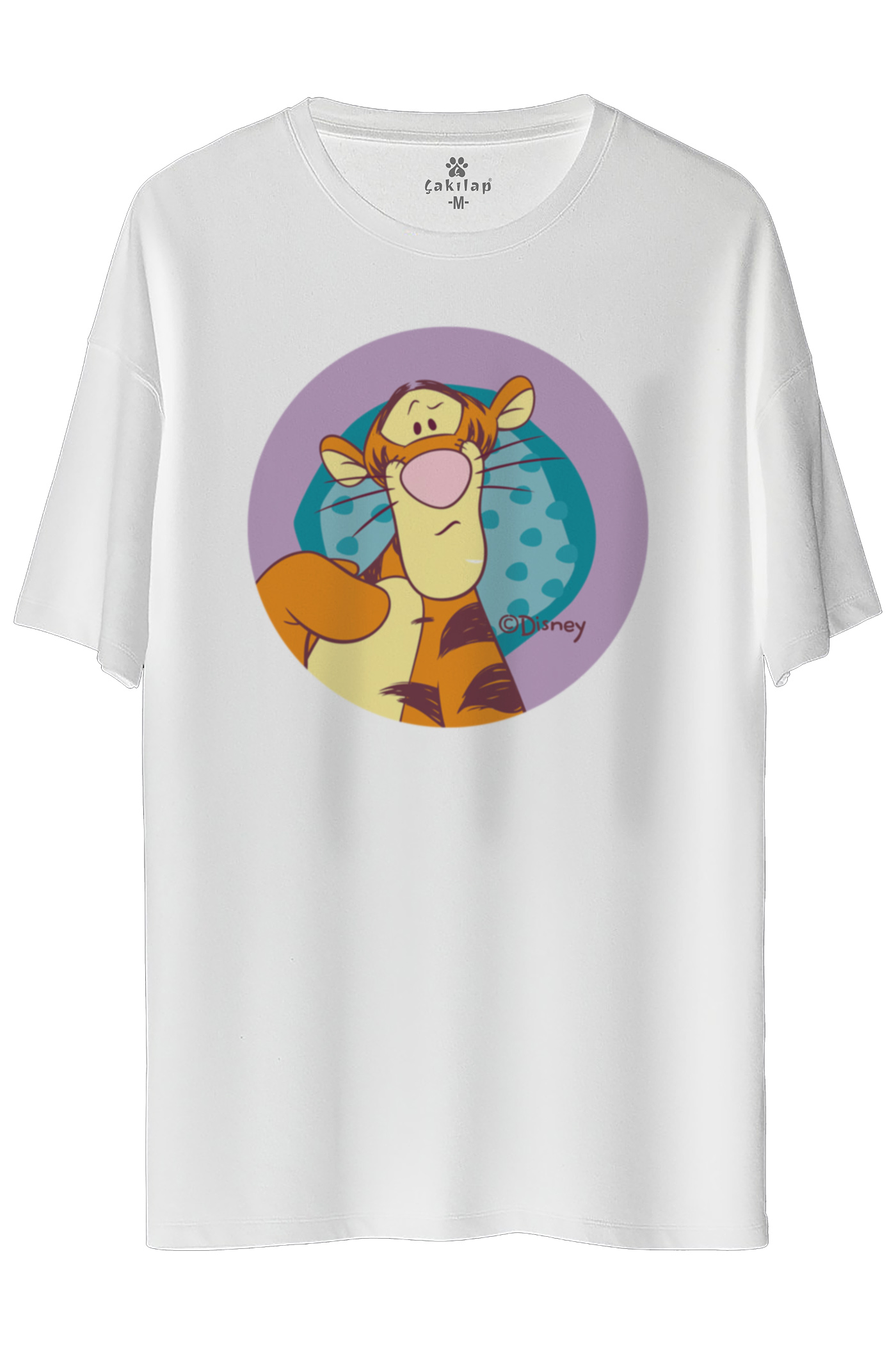 Tigger Baskılı Oversize Tişört