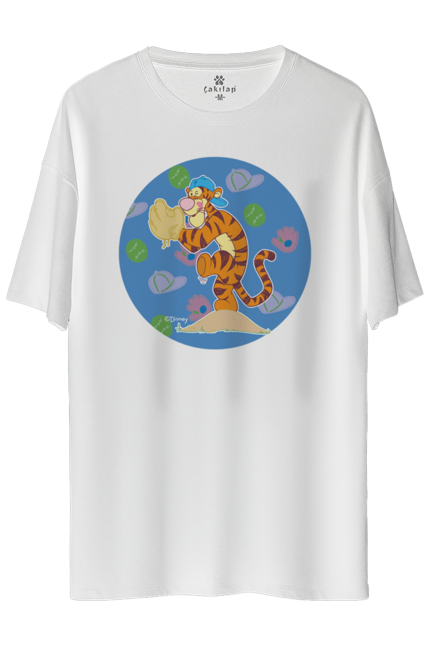 Tigger Baskılı Oversize Tişört