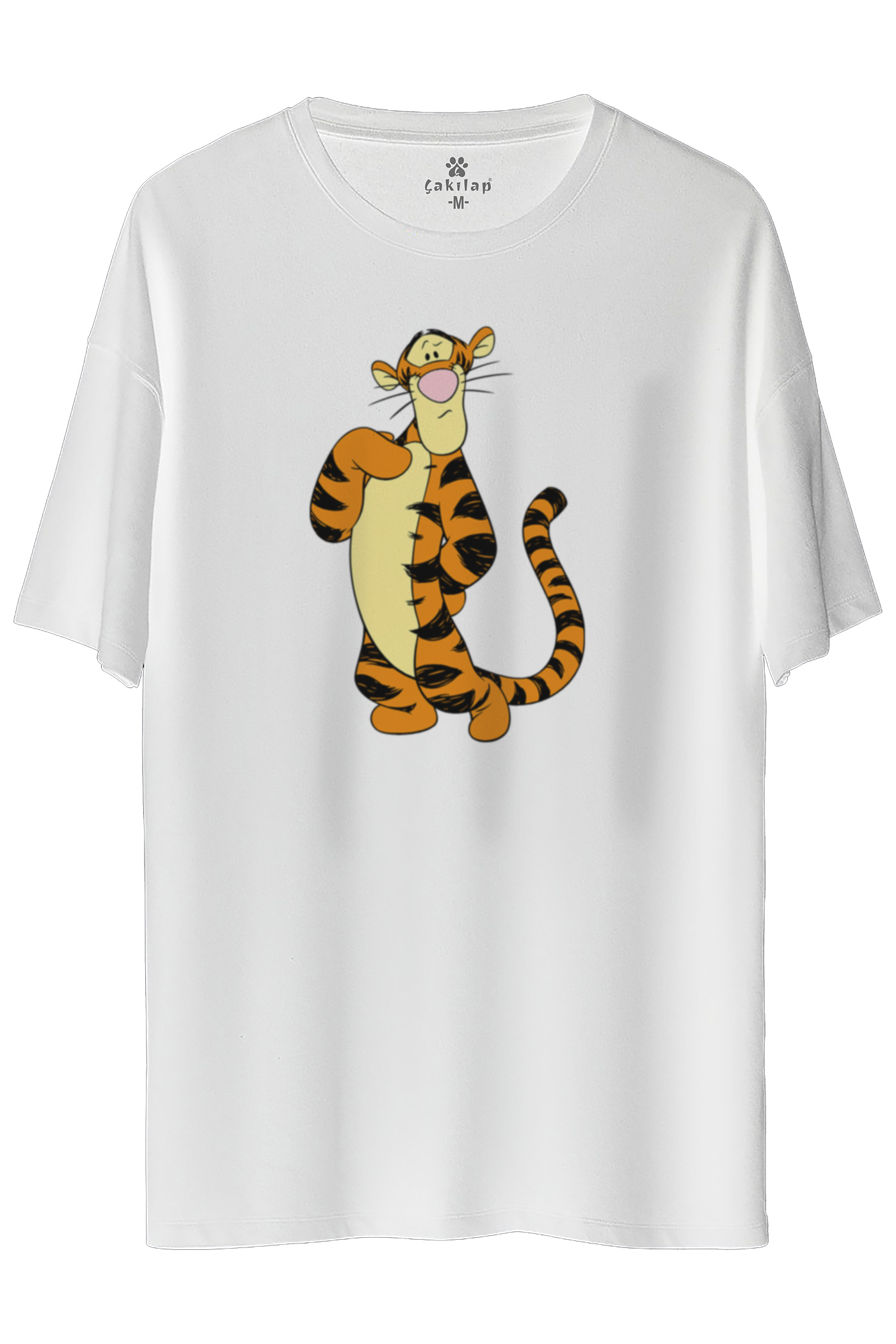 Tigger Baskılı Oversize Tişört