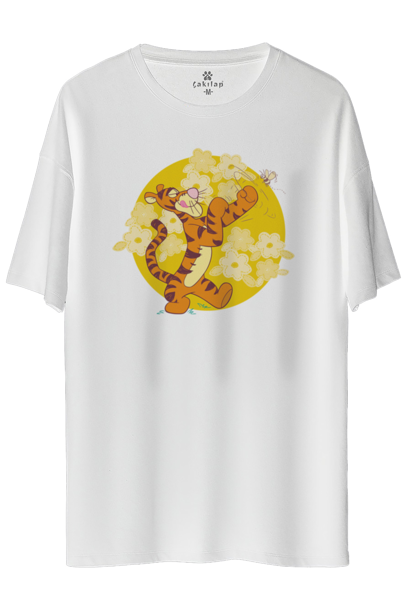 Tigger Baskılı Oversize Tişört