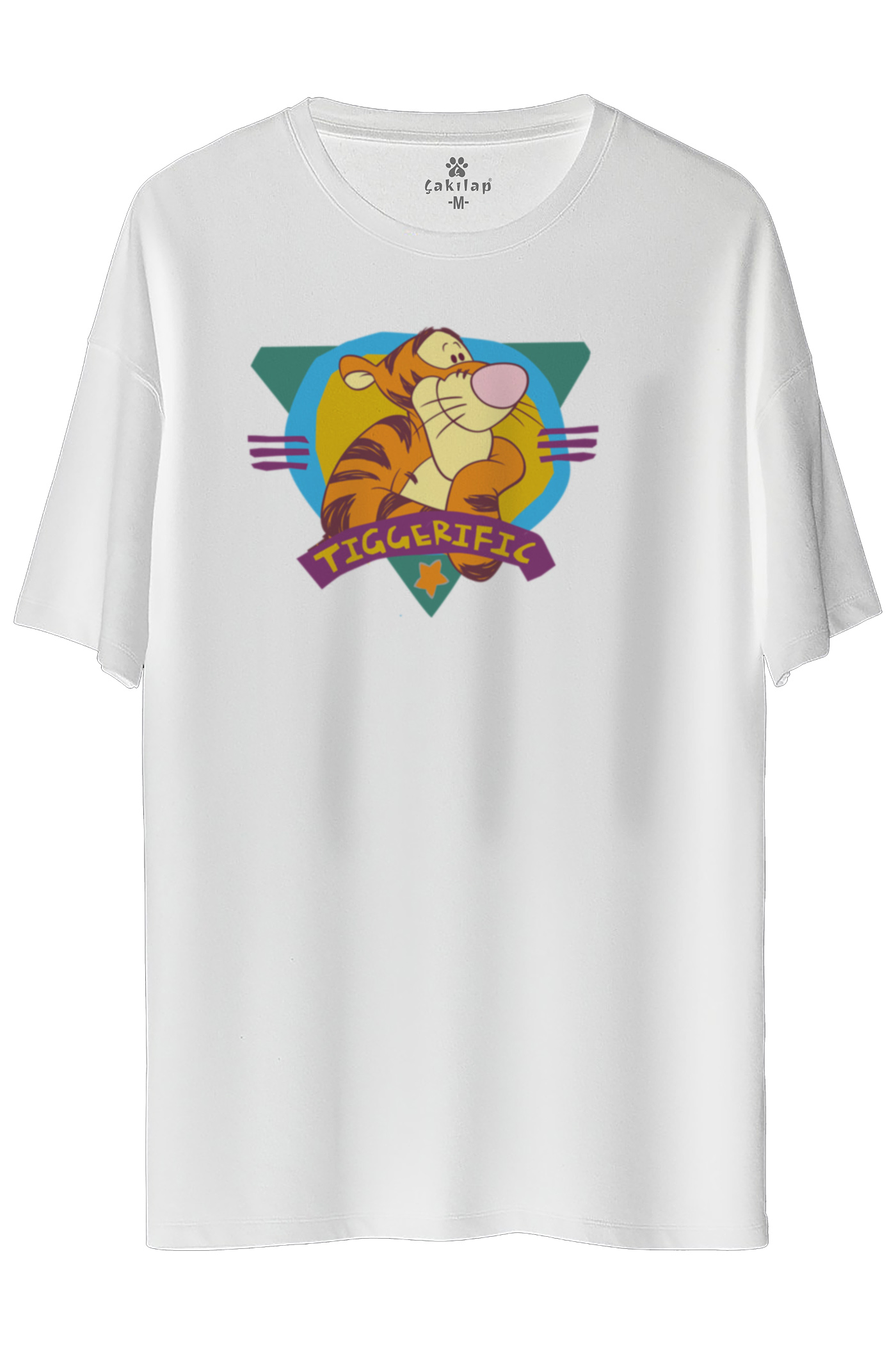 Tigger Baskılı Oversize Tişört