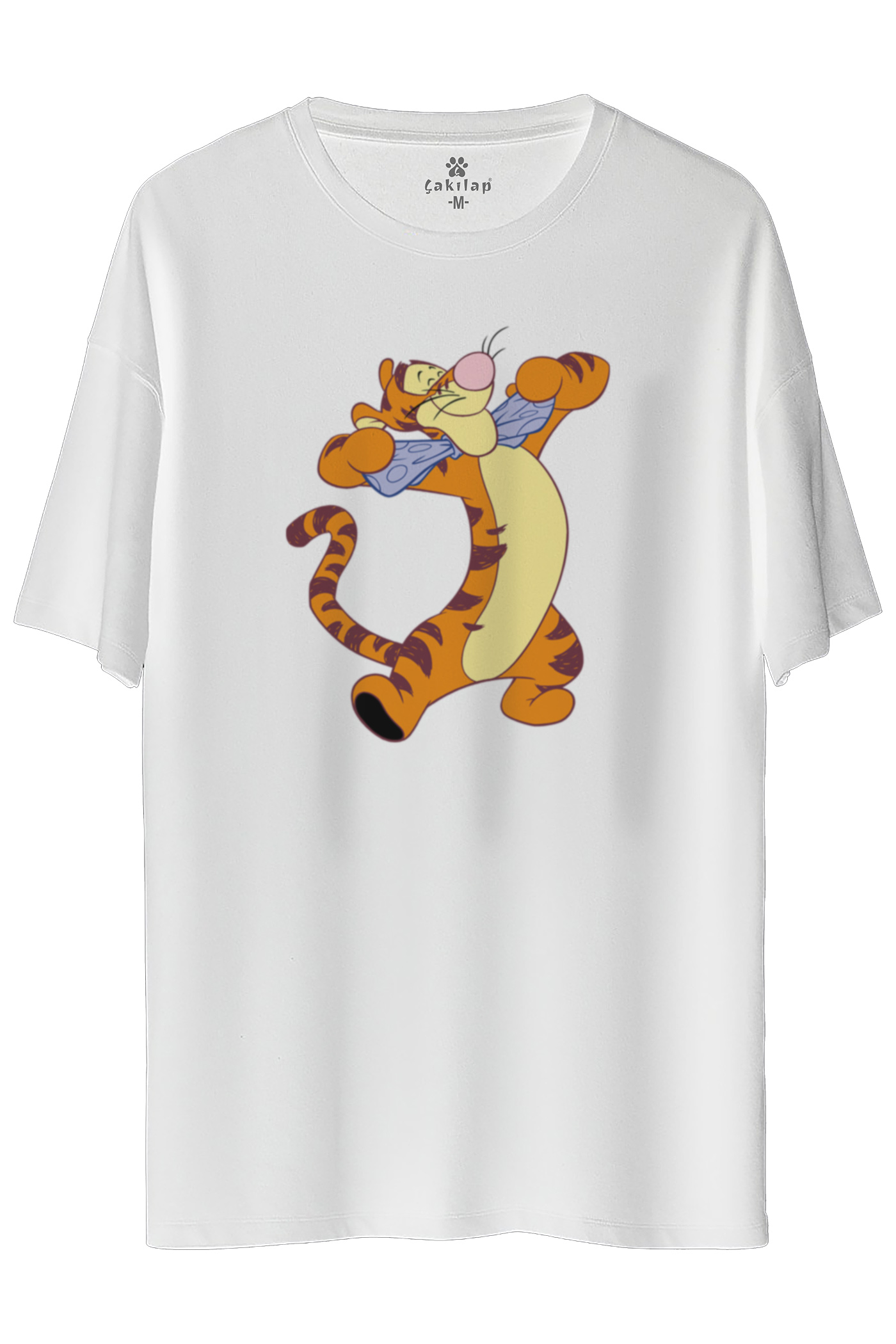 Tigger Baskılı Oversize Tişört