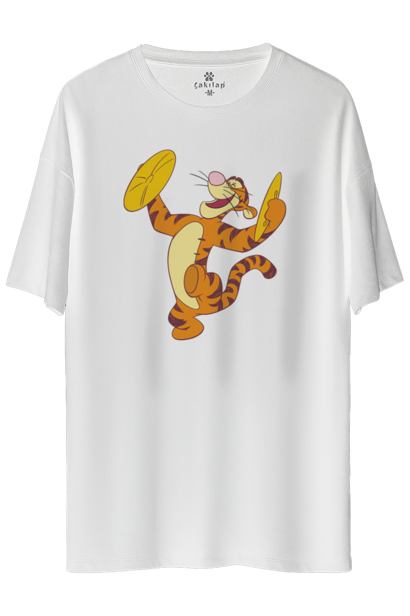 Tigger Baskılı Oversize Tişört