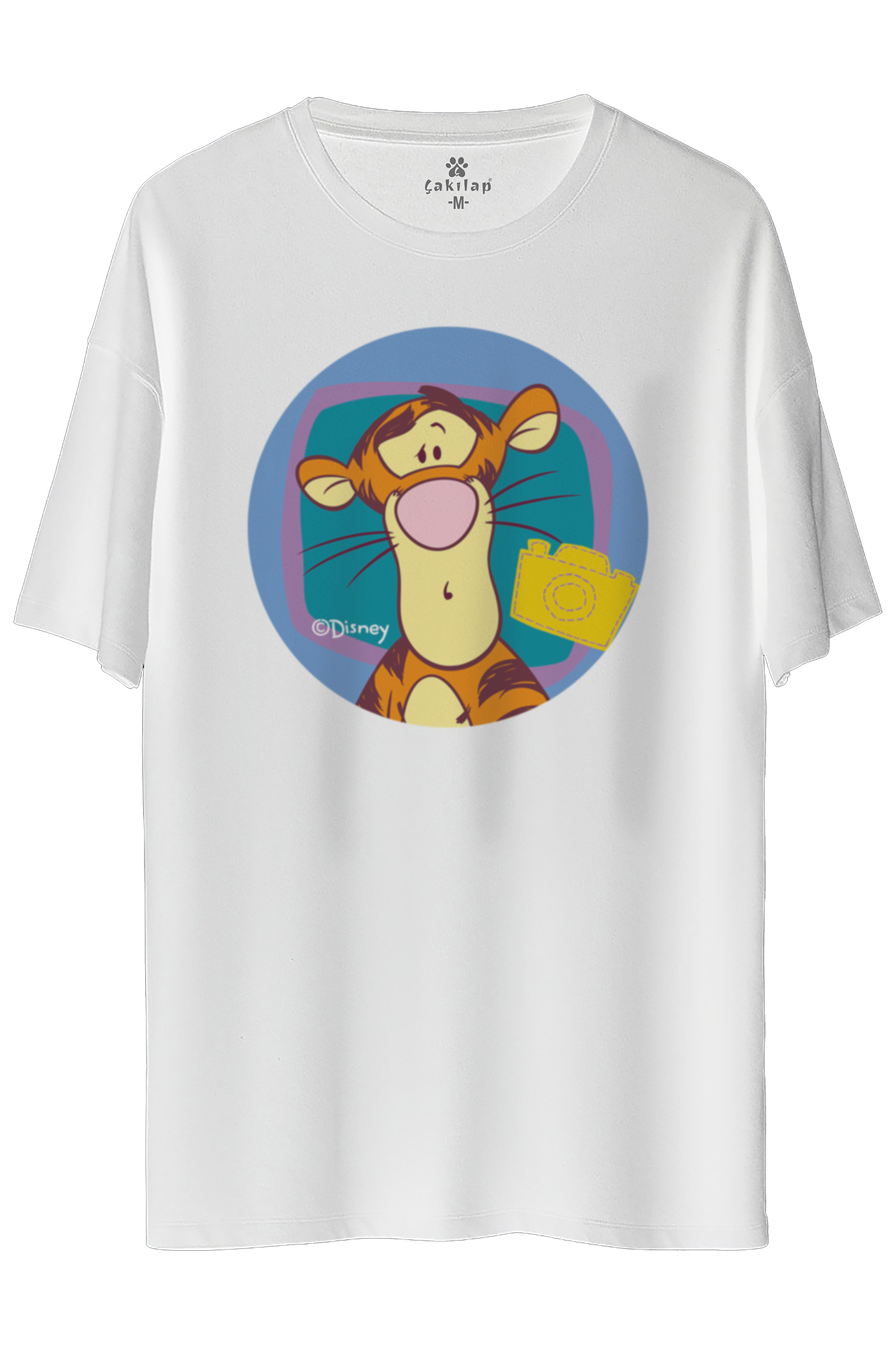 Tigger Baskılı Oversize Tişört
