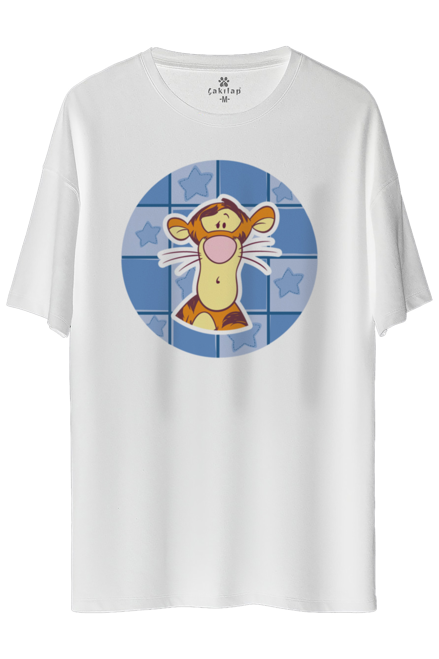 Tigger Baskılı Oversize Tişört
