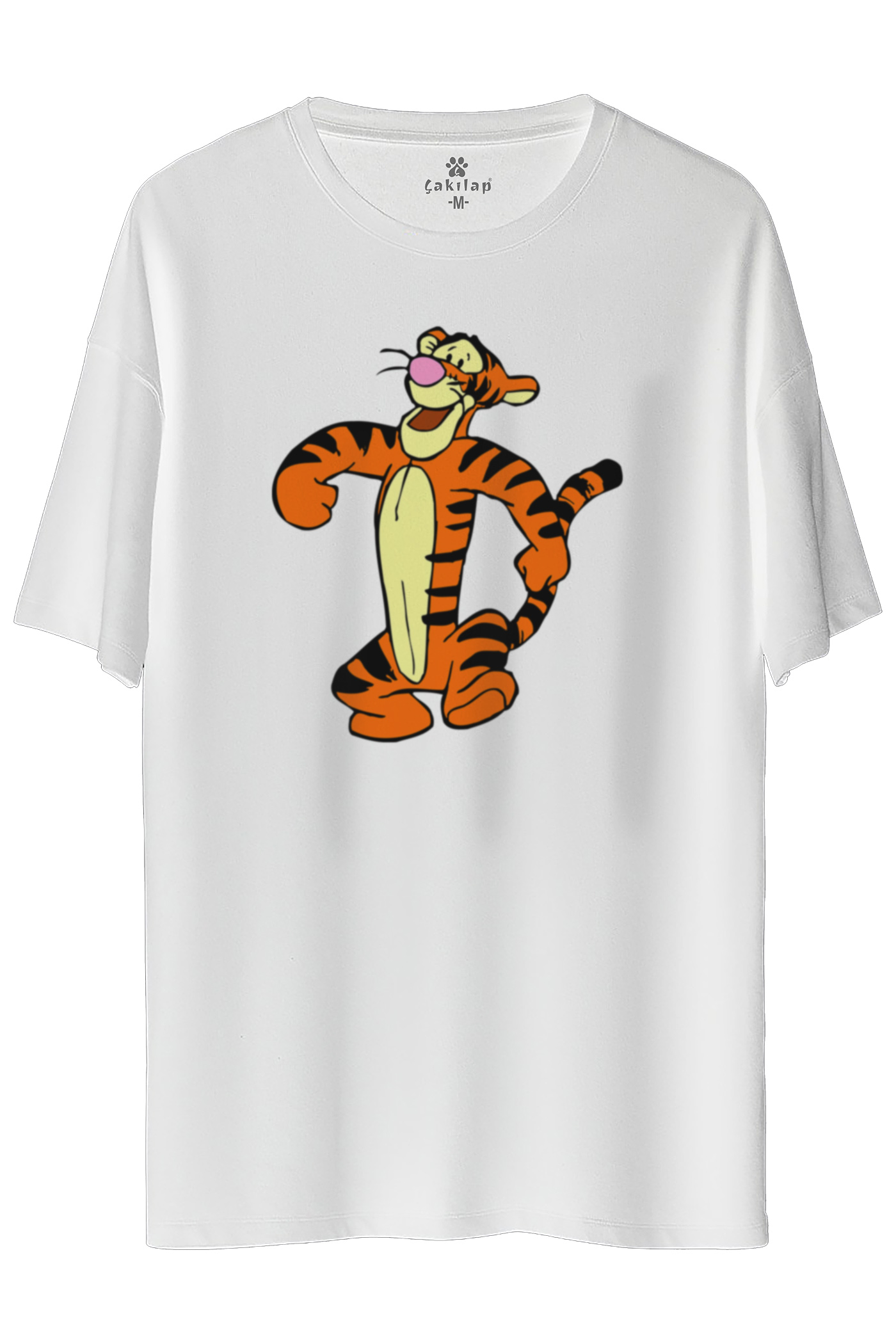 Tigger Baskılı Oversize Tişört