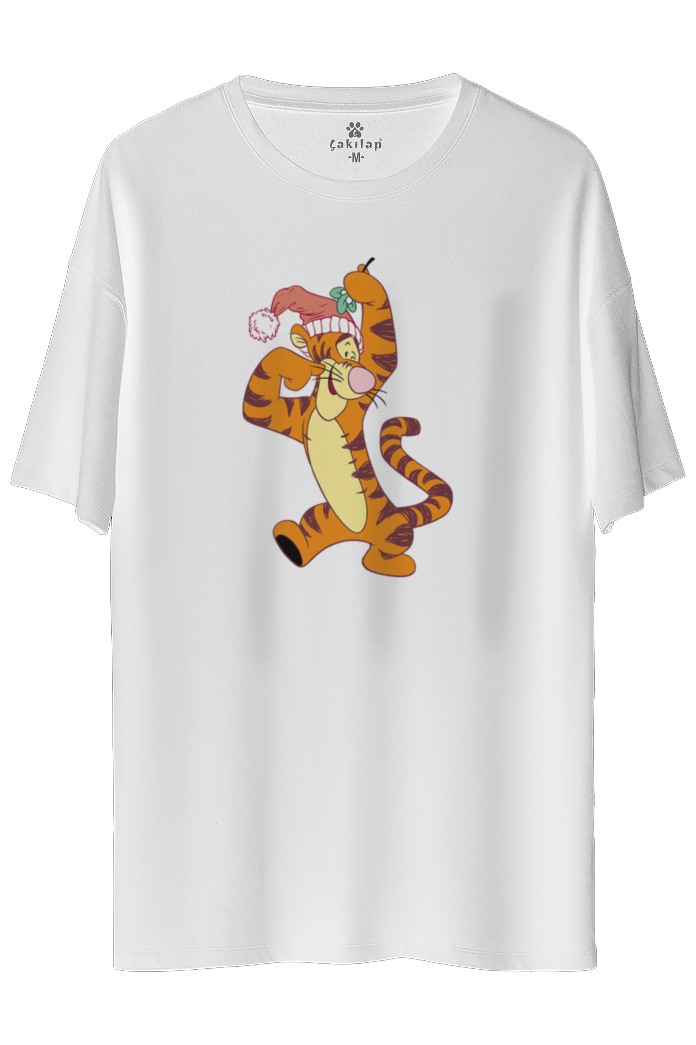 Tigger Baskılı Oversize Tişört