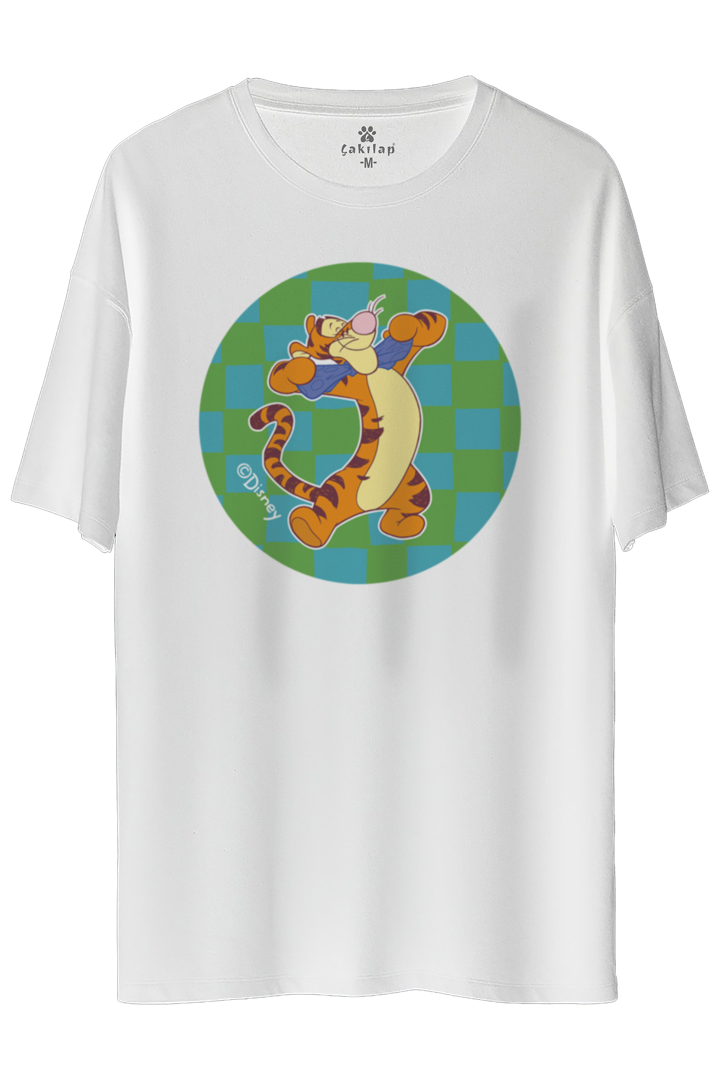 Tigger Baskılı Oversize Tişört