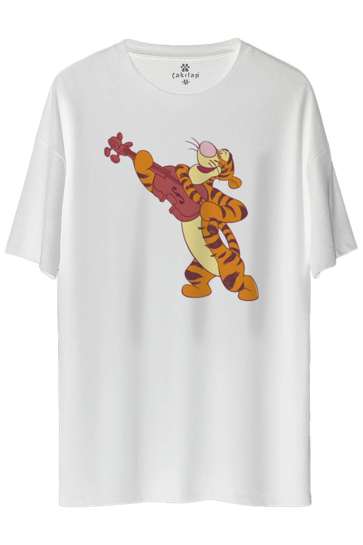 Tigger Baskılı Oversize Tişört