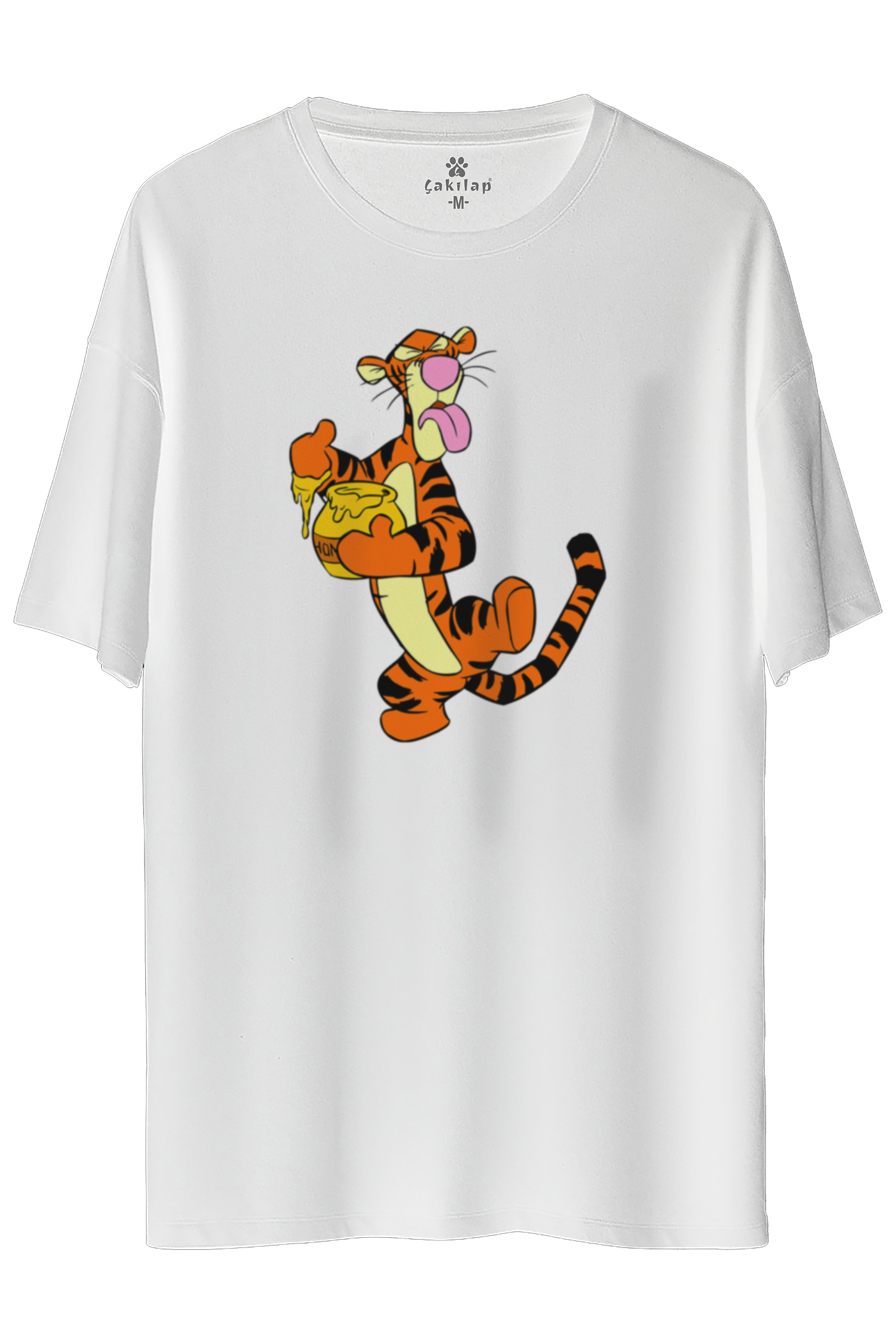 Tigger Baskılı Oversize Tişört
