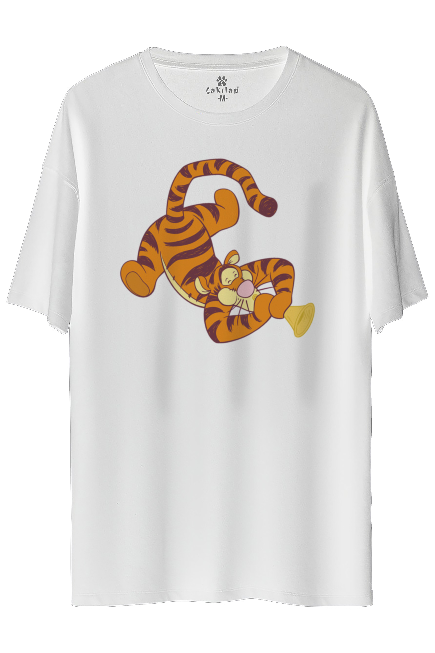 Tigger Baskılı Oversize Tişört