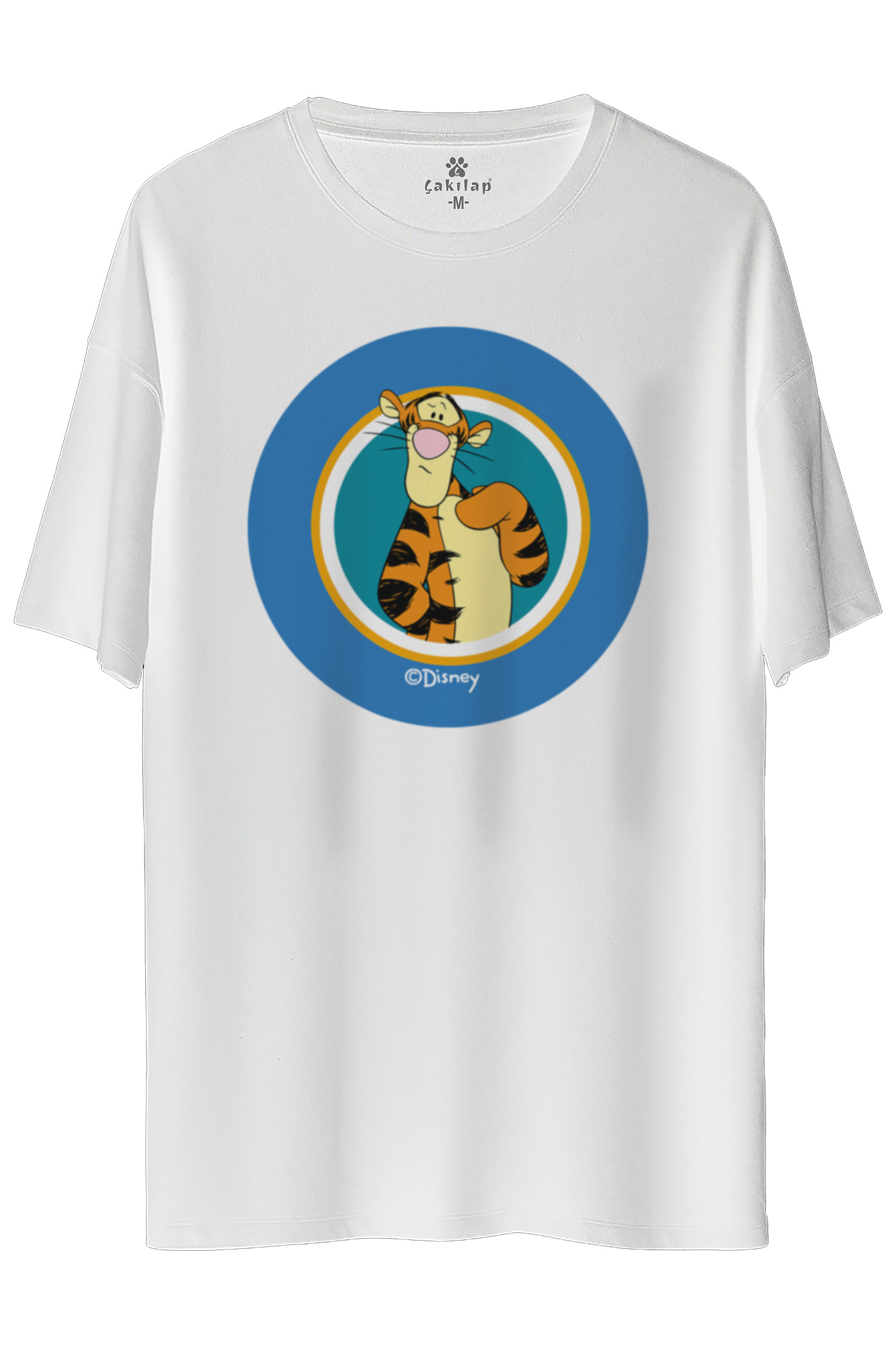Tigger Baskılı Oversize Tişört