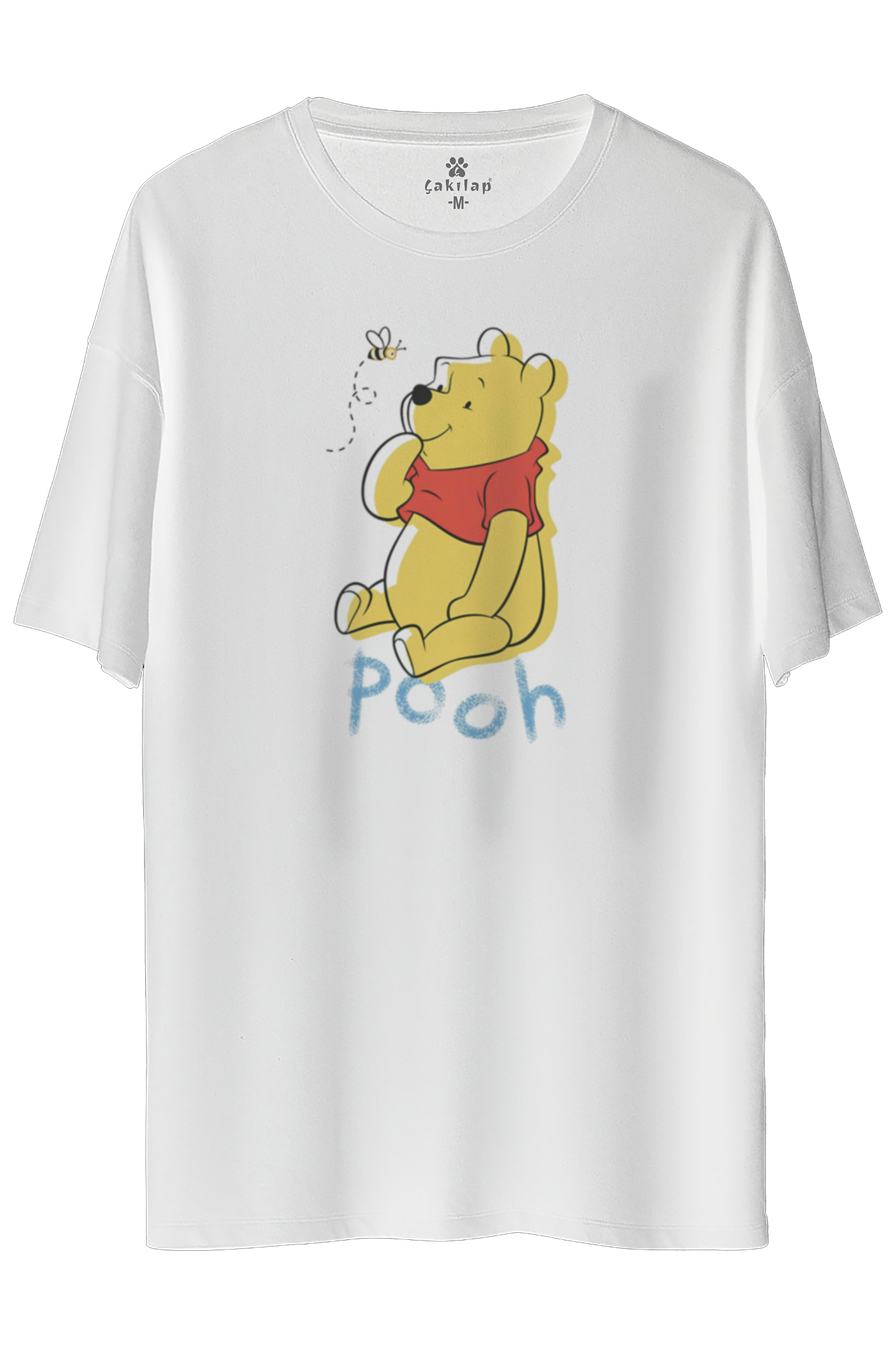 Winnie The Pooh Baskılı Oversize Tişört