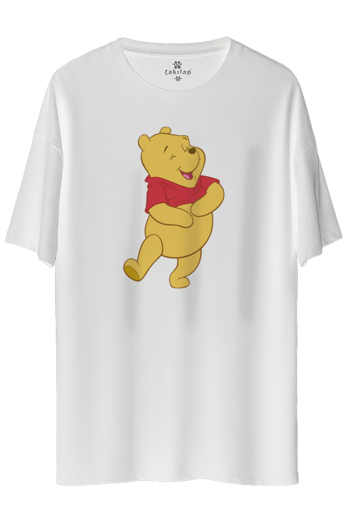 Winnie The Pooh Baskılı Oversize Tişört