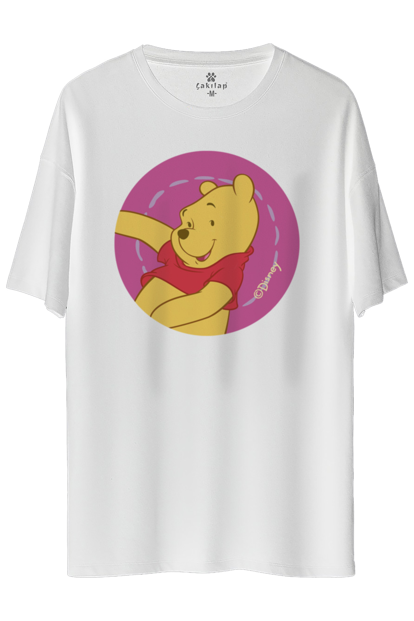 Winnie The Pooh Baskılı Oversize Tişört