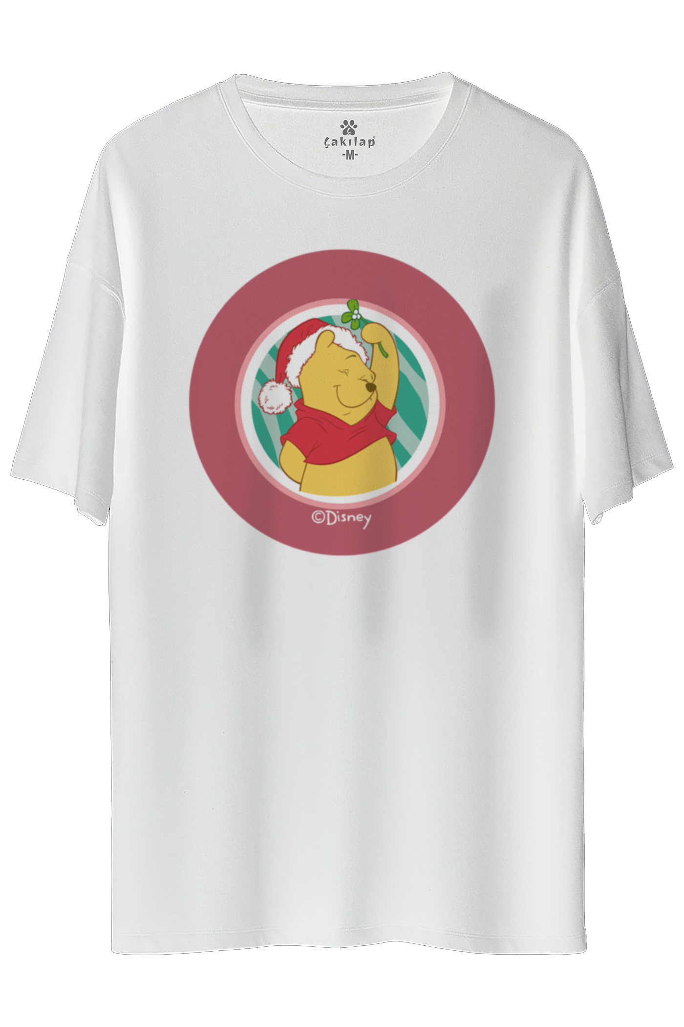 Winnie The Pooh Baskılı Oversize Tişört