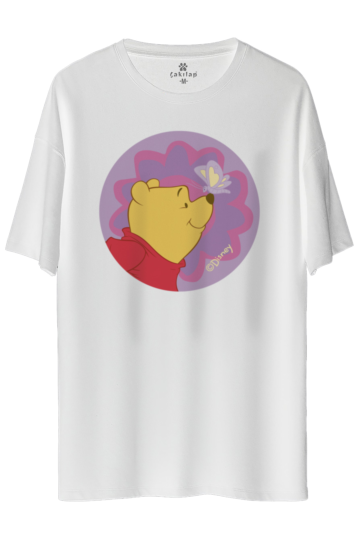 Winnie The Pooh Baskılı Oversize Tişört